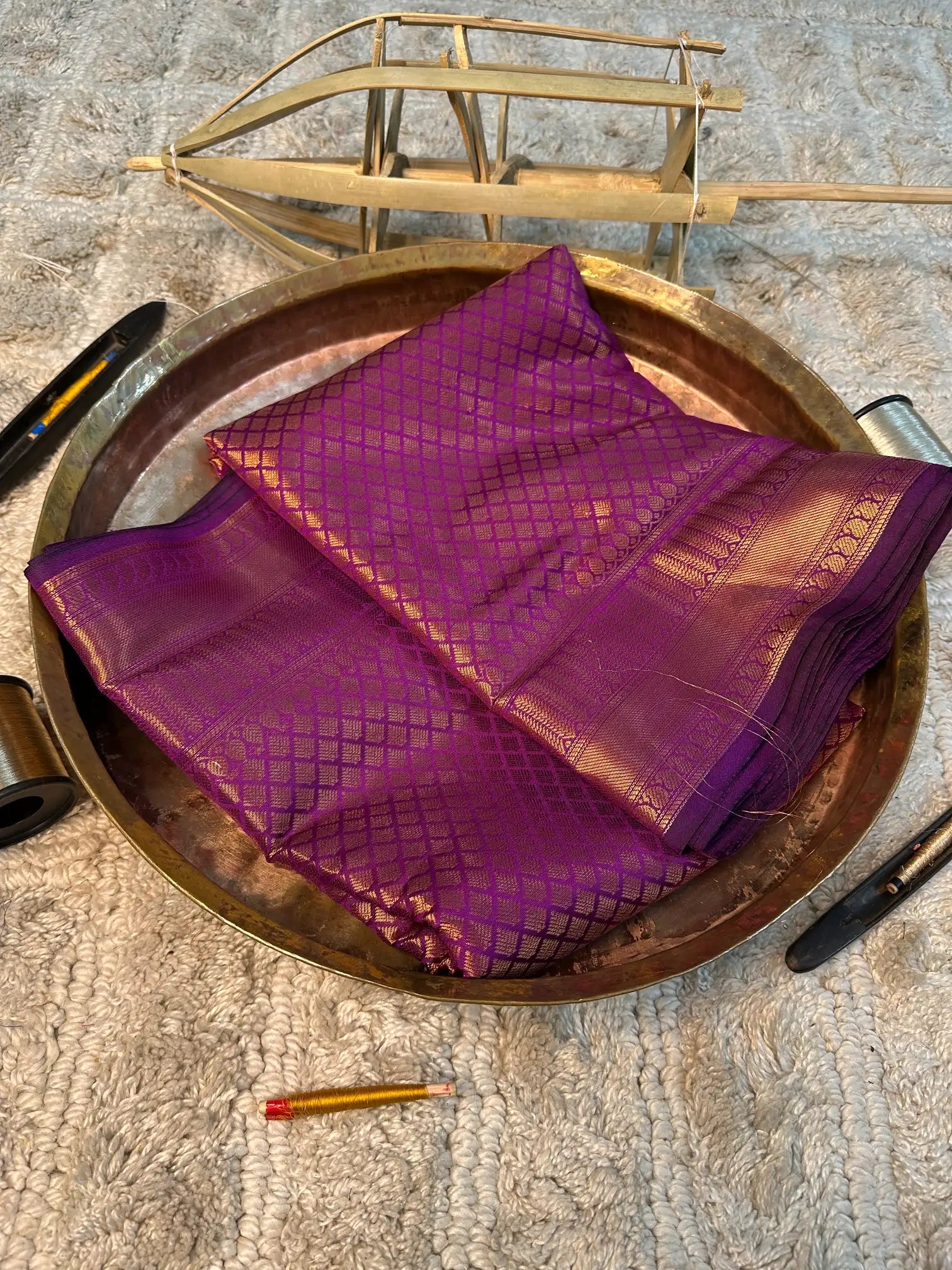 Eccentric zari weave Softsilk Banarasi saree