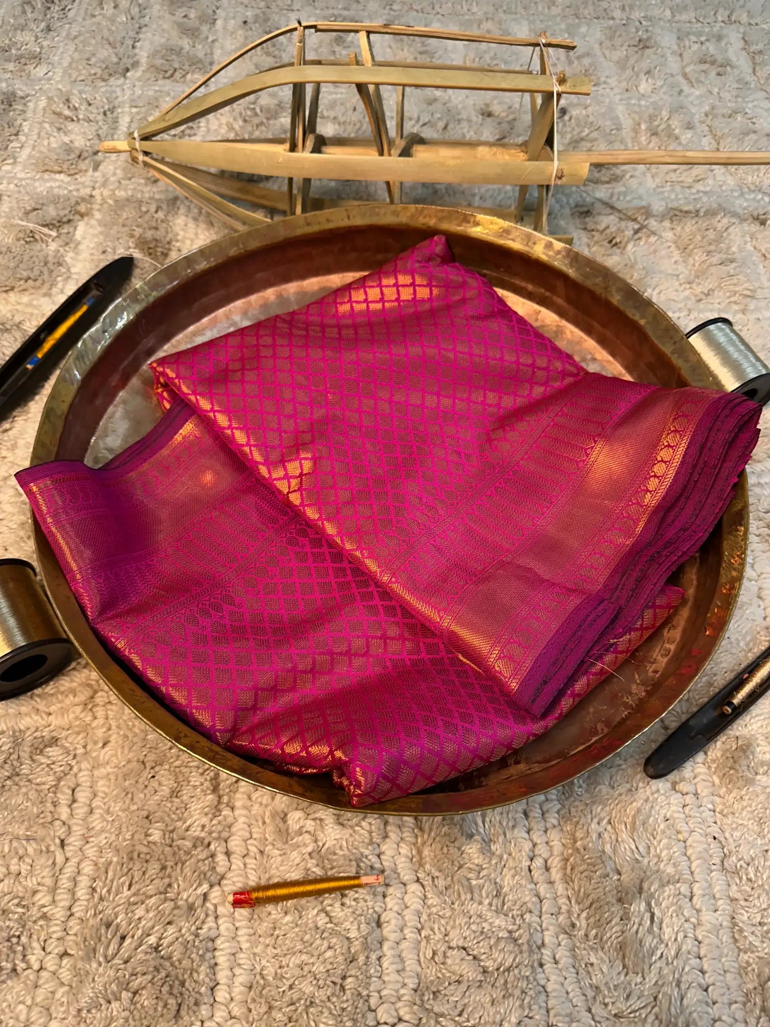 Eccentric zari weave Softsilk Banarasi saree
