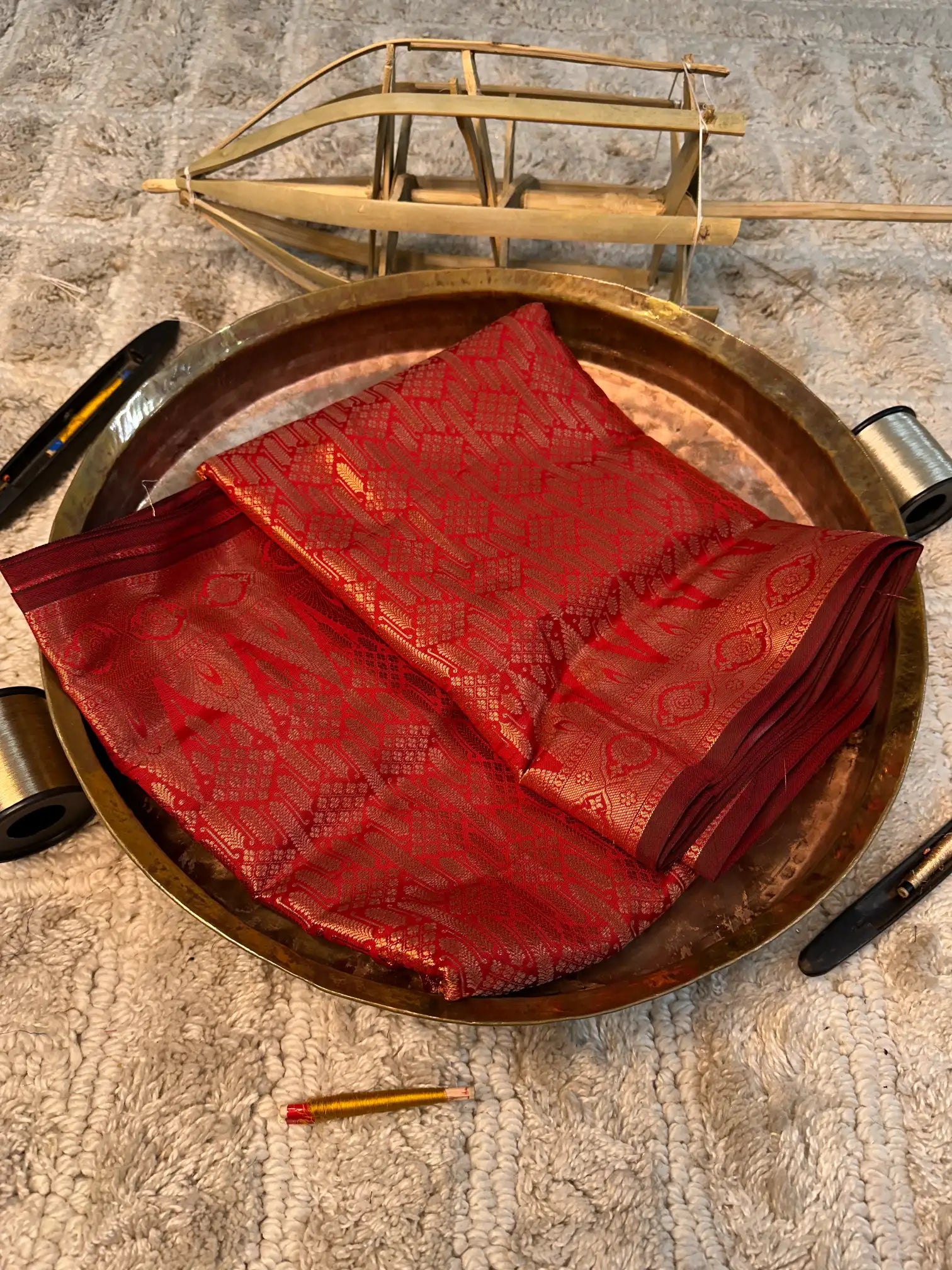Eccentric zari weave Softsilk Banarasi saree