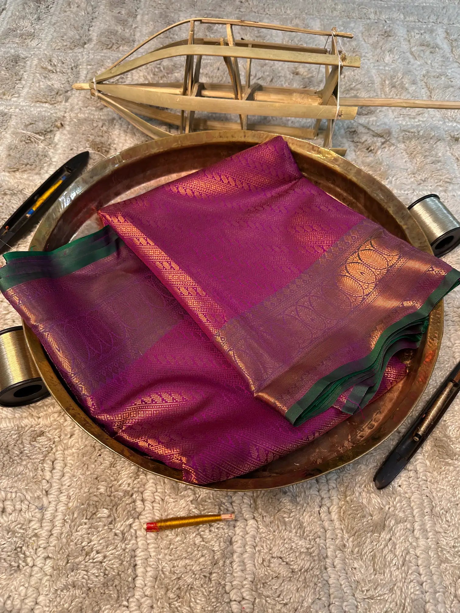 Eccentric zari weave Softsilk Banarasi saree