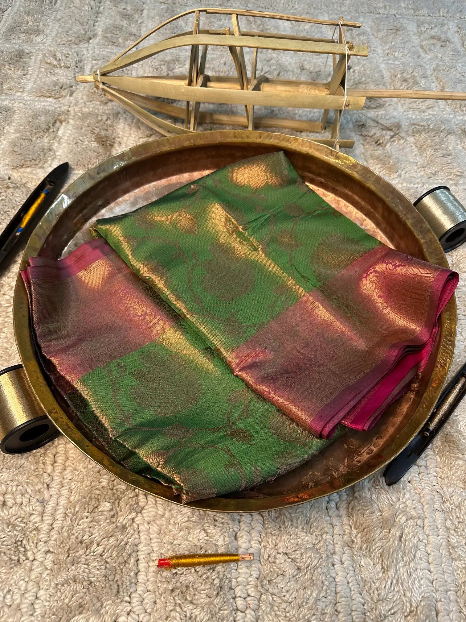 Eccentric zari weave Softsilk Banarasi saree