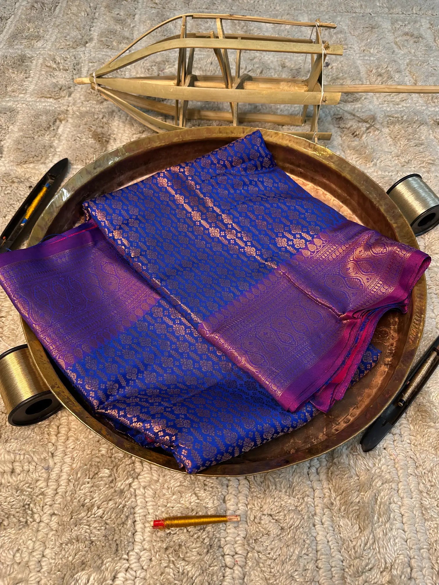 Eccentric zari weave Softsilk Banarasi saree