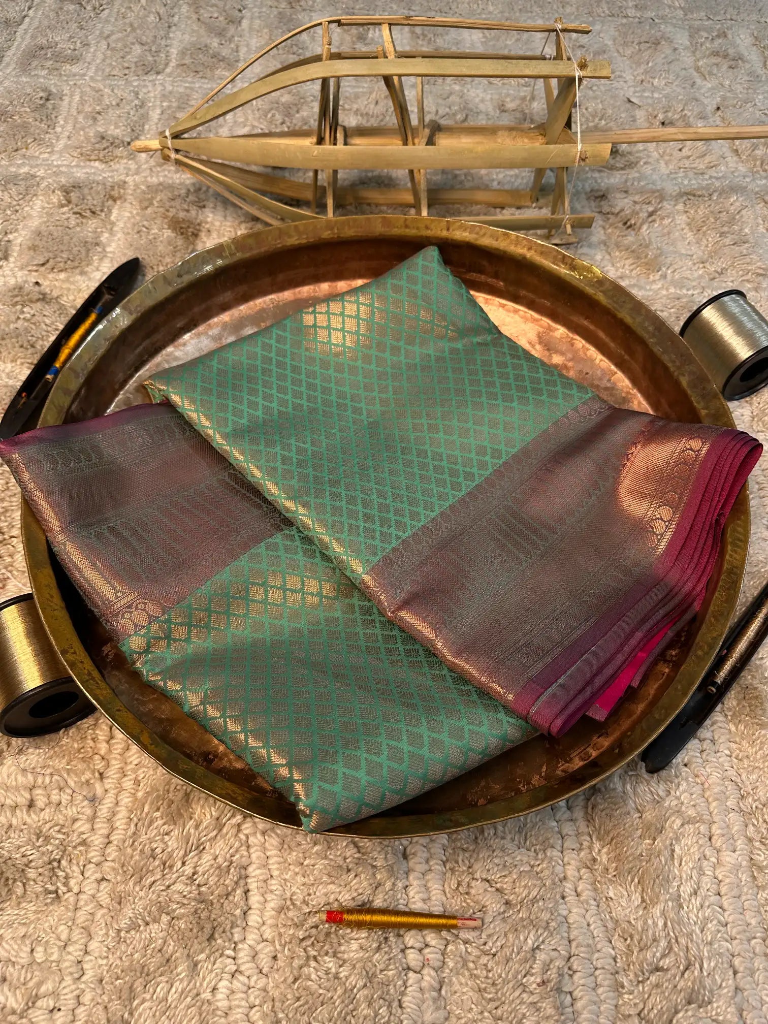 Eccentric zari weave Softsilk Banarasi saree