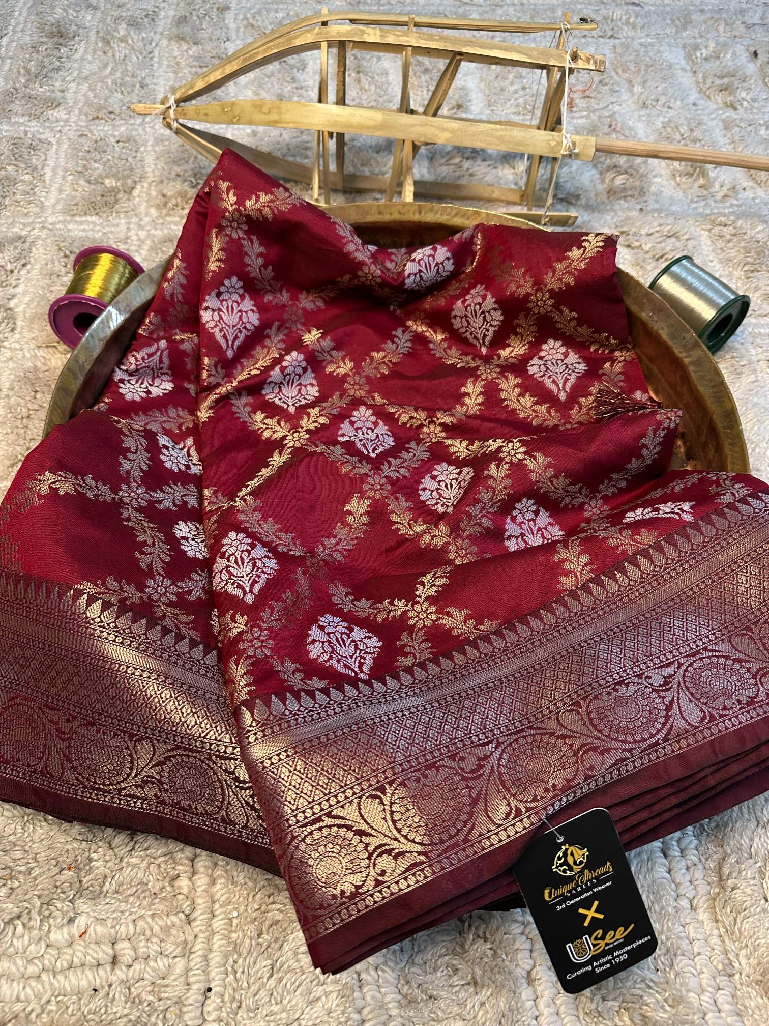 Premium Contemperory Weave Softsilk Banarasi Saree