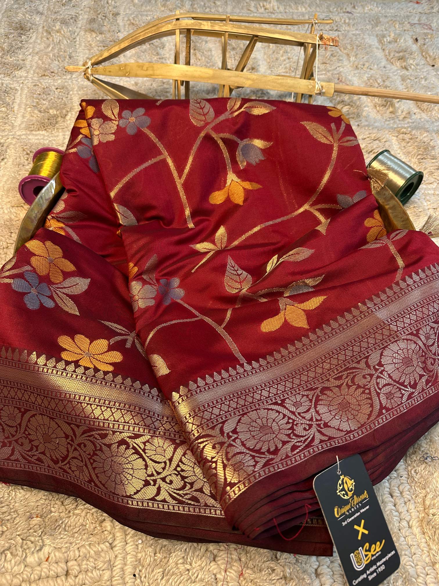 Premium Contemperory Weave Softsilk Banarasi Saree