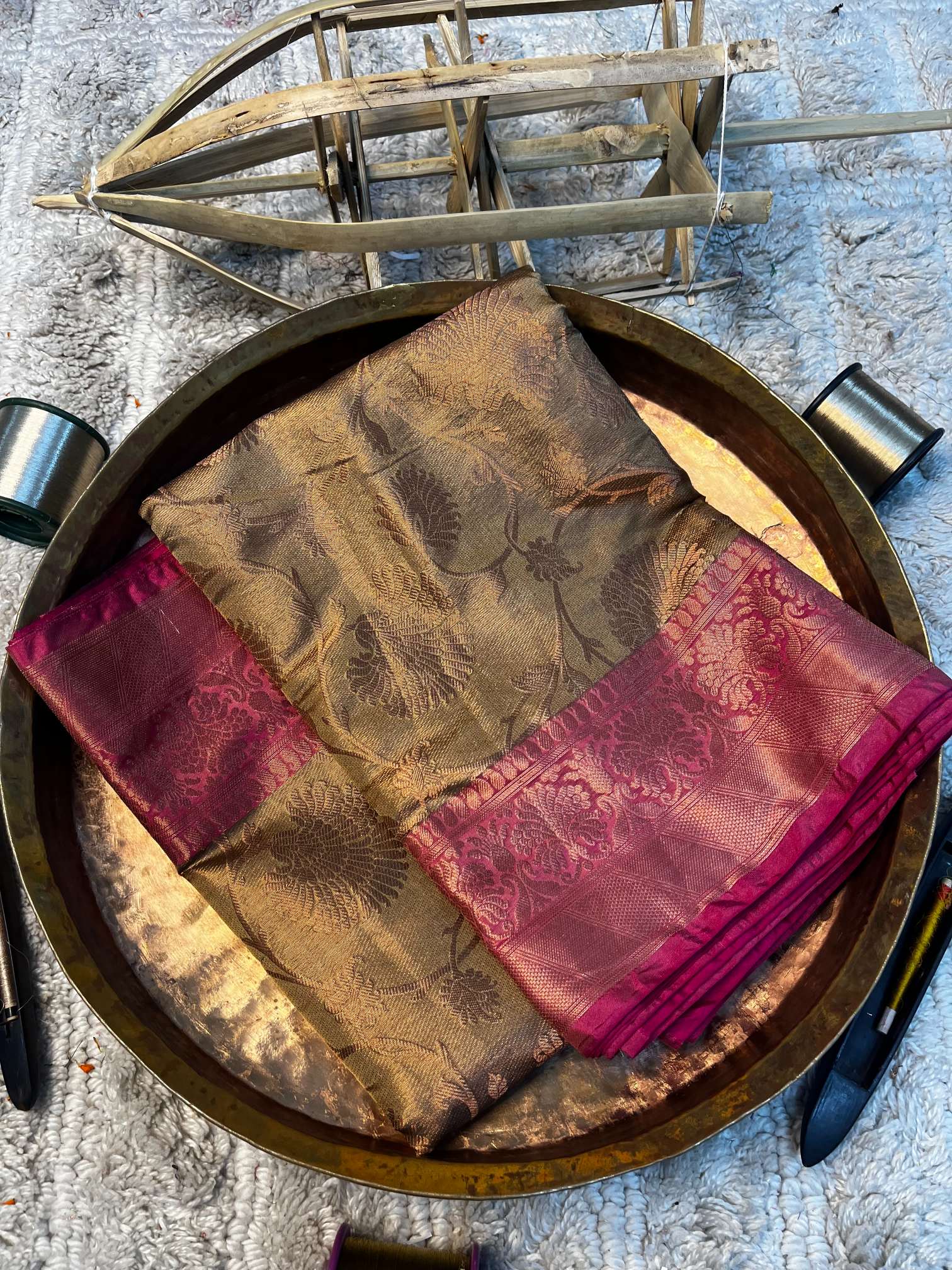 Eccentric zari weave Softsilk Banarasi saree