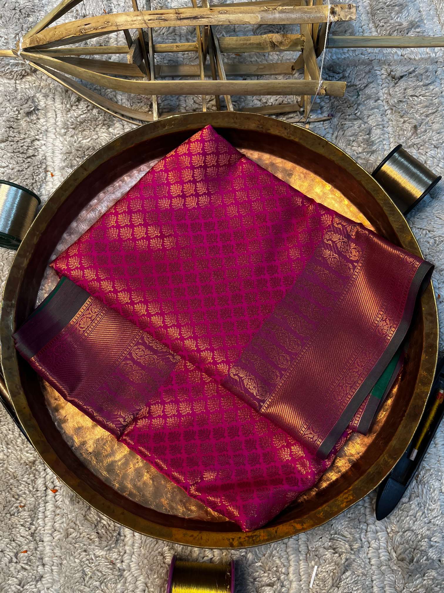 Eccentric zari weave Softsilk Banarasi saree