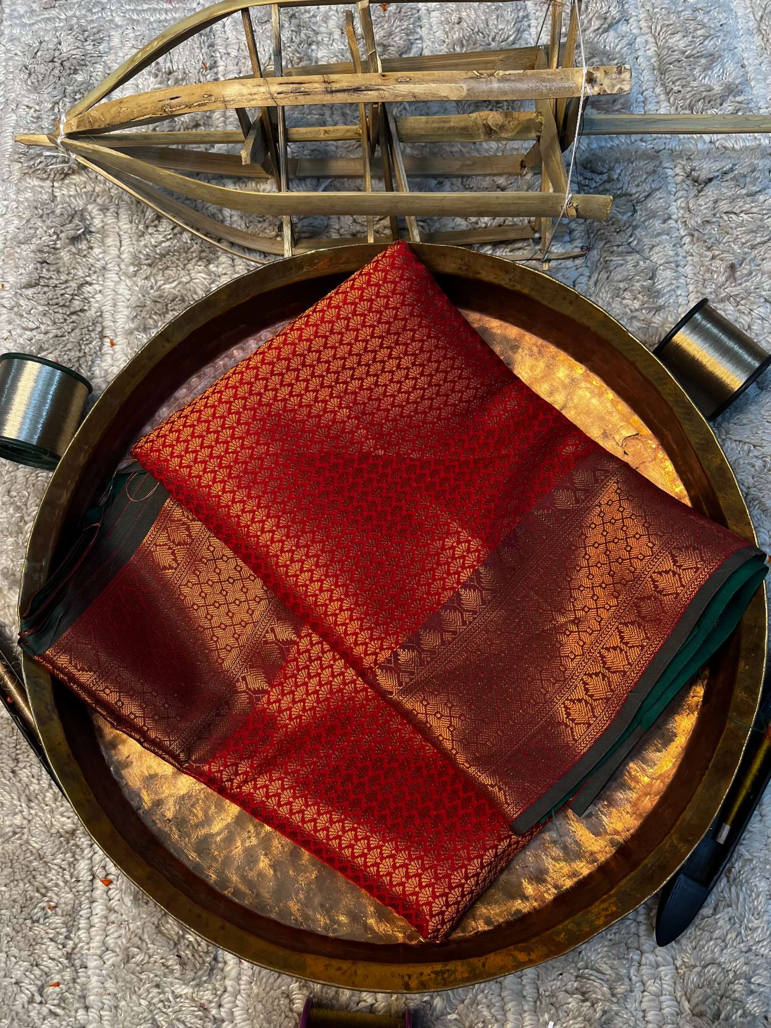 Eccentric zari weave Softsilk Banarasi saree