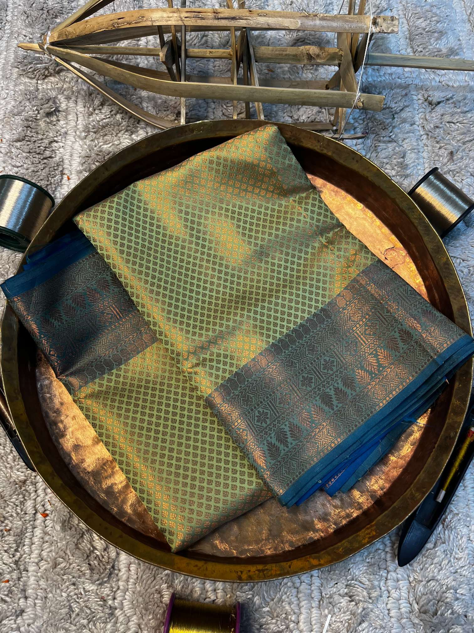 Eccentric zari weave Softsilk Banarasi saree