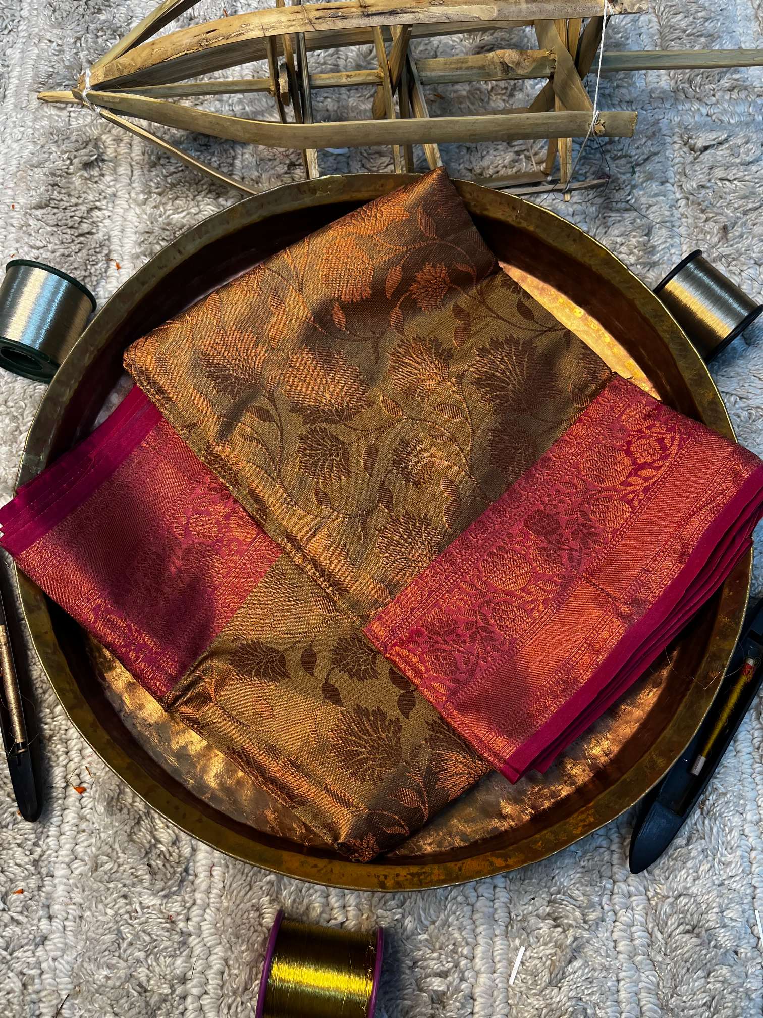 Eccentric zari weave Softsilk Heritage Banarasi saree