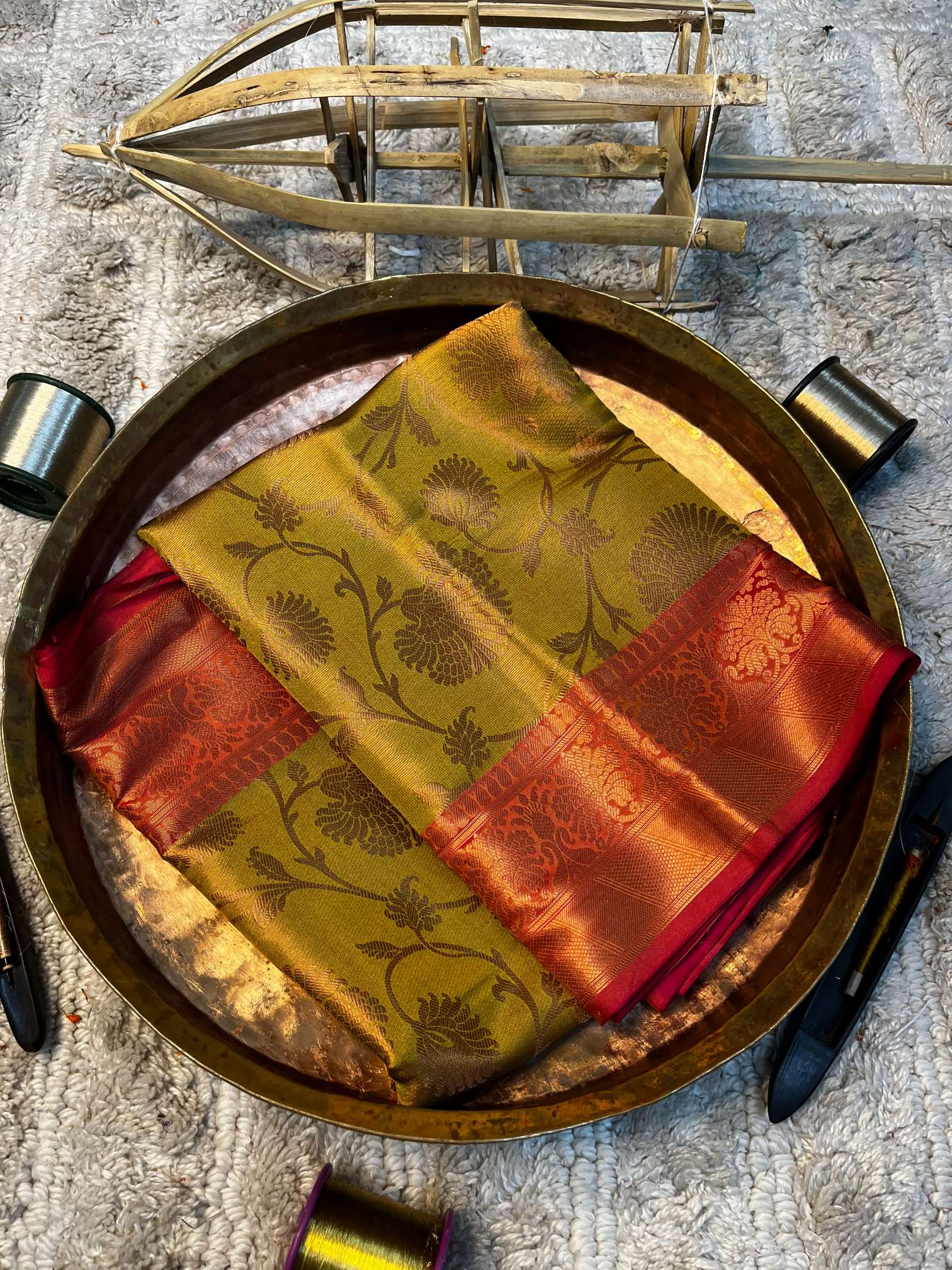 Eccentric zari weave Softsilk Banarasi saree