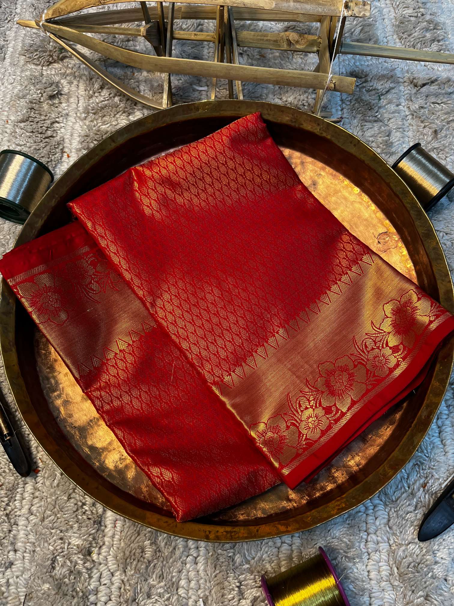 Eccentric zari weave Softsilk Banarasi saree