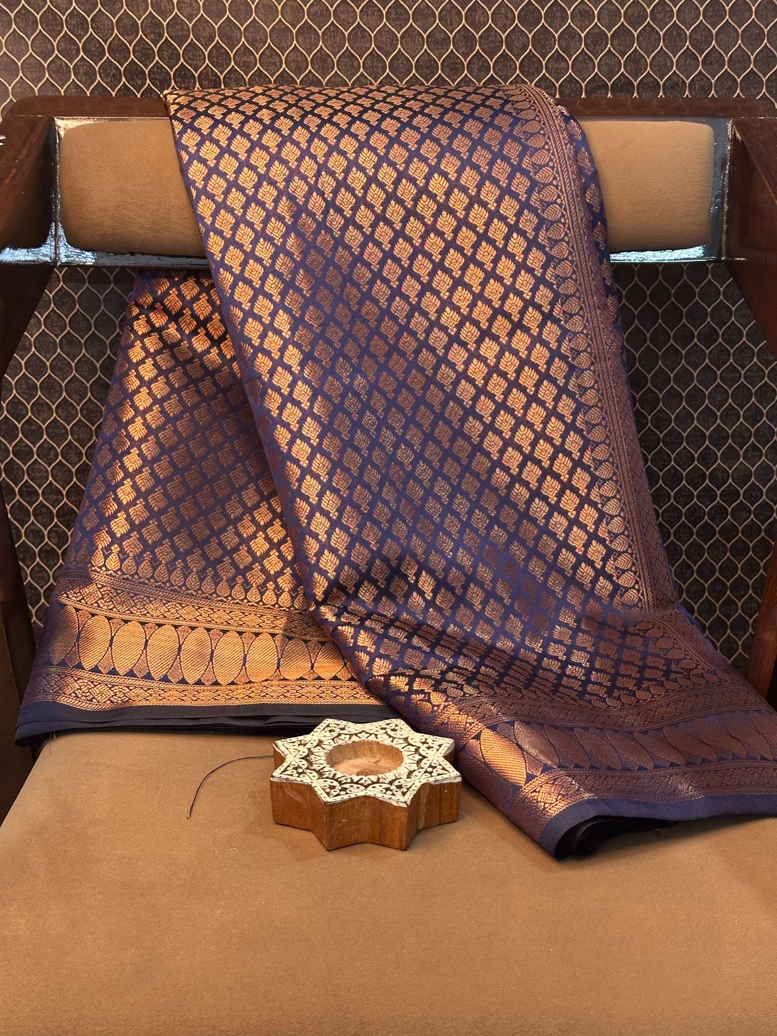 Eccentric zari weave Softsilk Banarasi saree