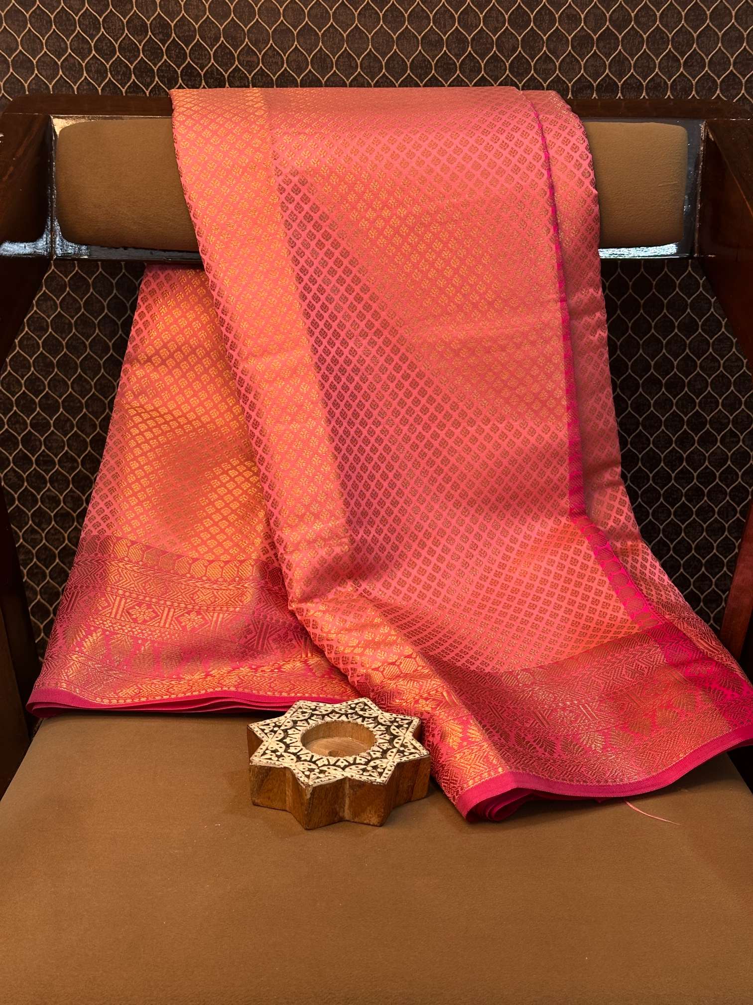 Eccentric zari weave Softsilk Banarasi saree