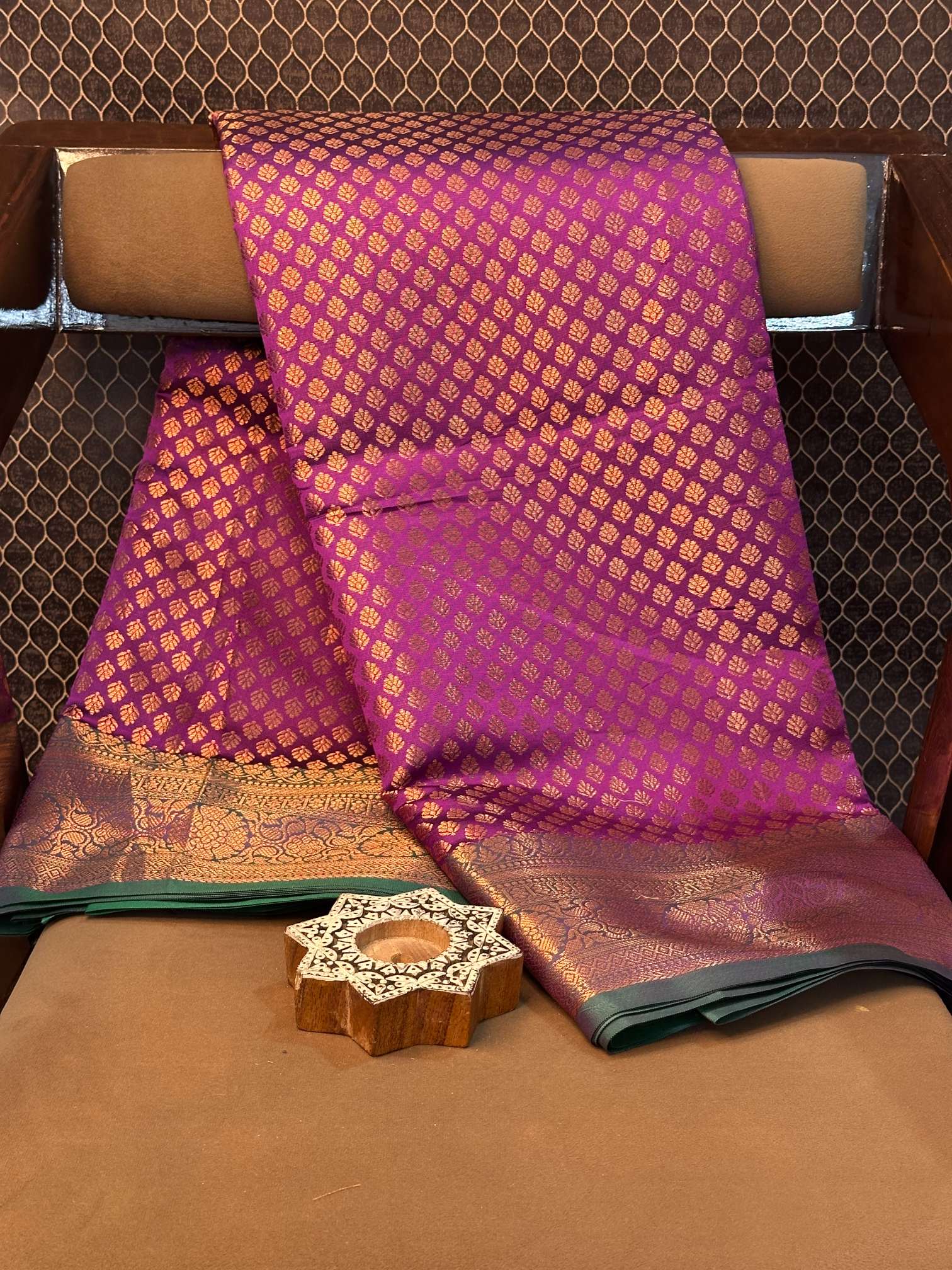 Eccentric zari weave Softsilk Banarasi saree