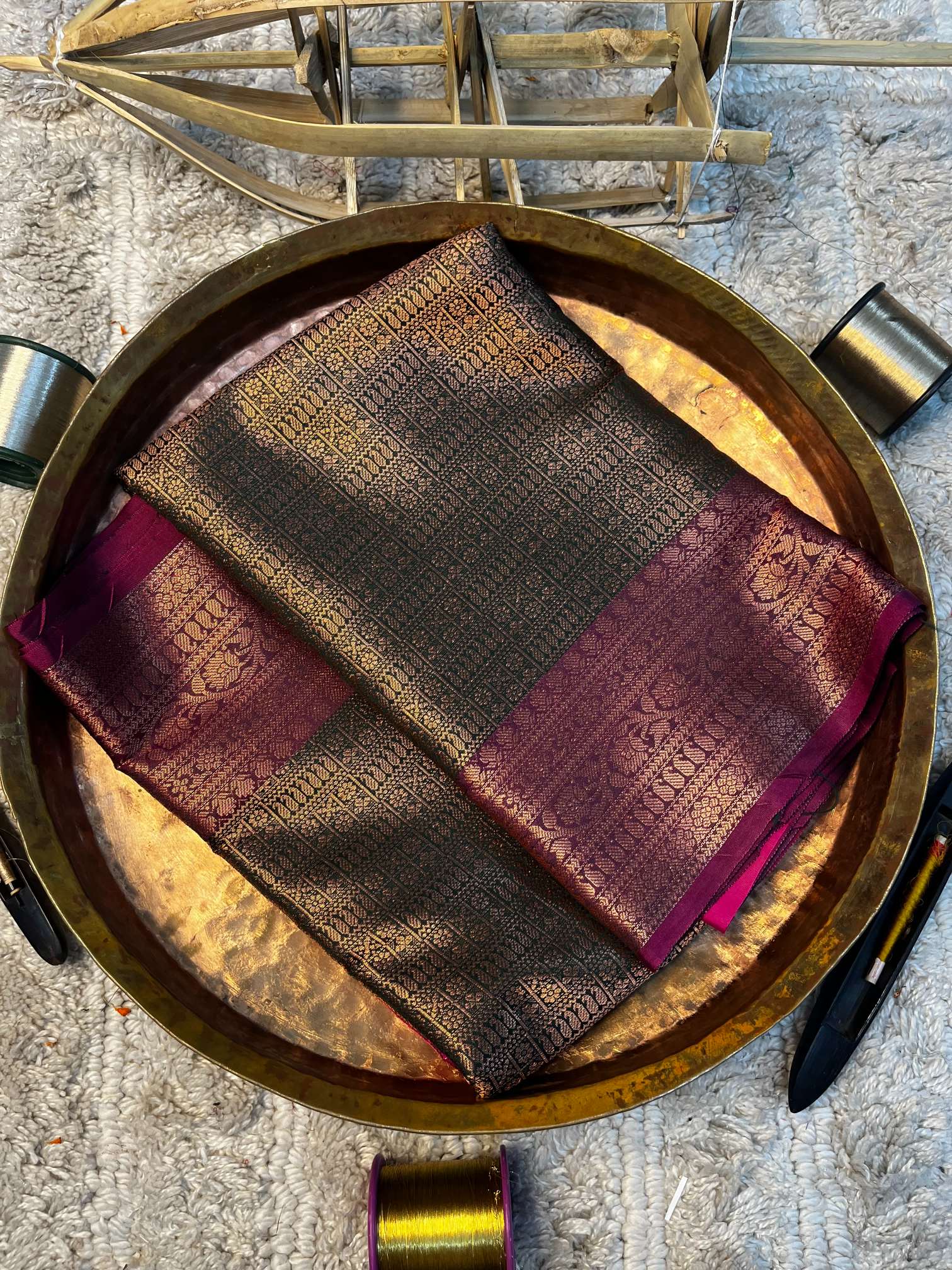 Eccentric zari weave Softsilk Banarasi saree