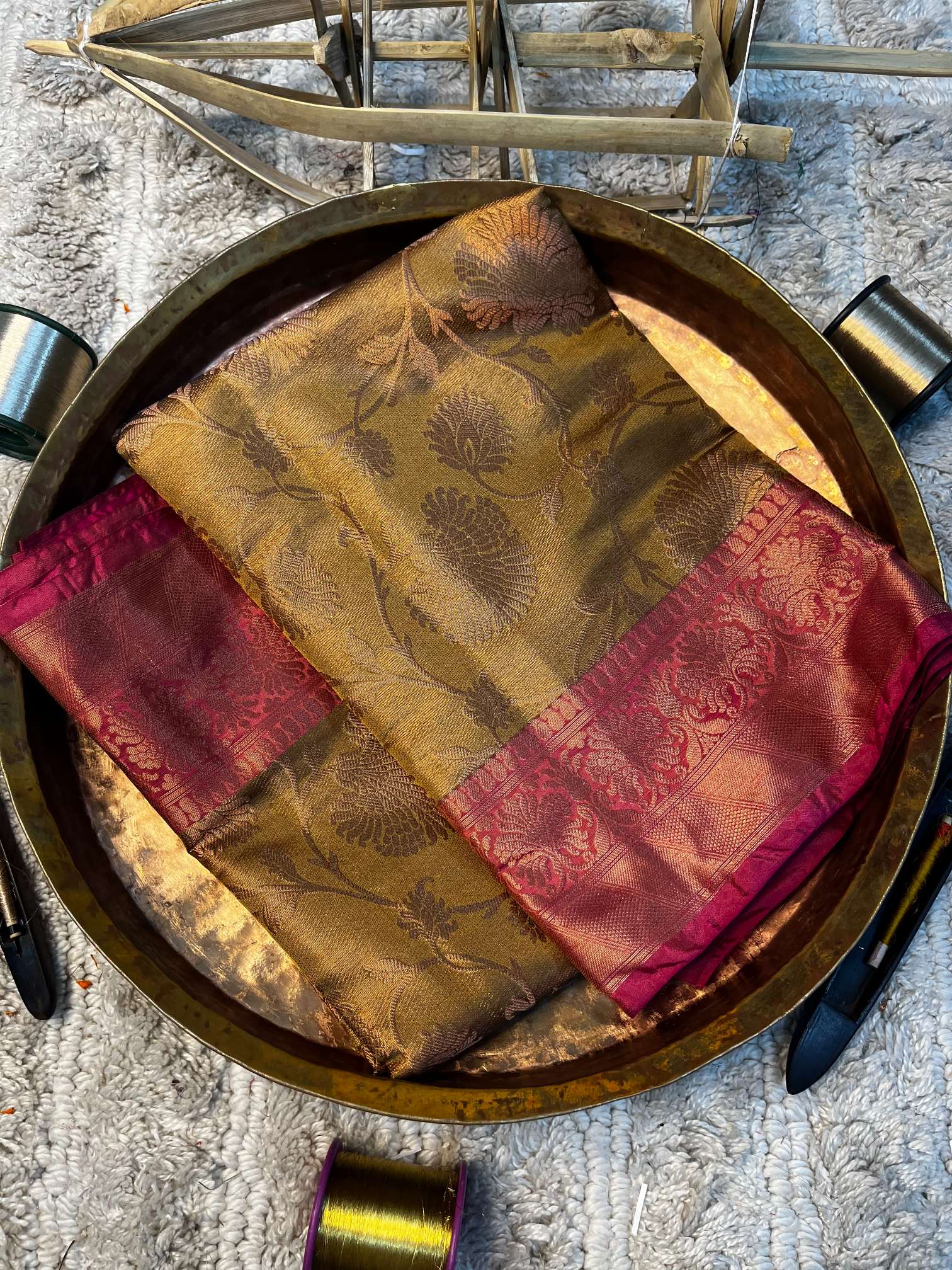 Eccentric zari weave Softsilk Heritage Banarasi saree