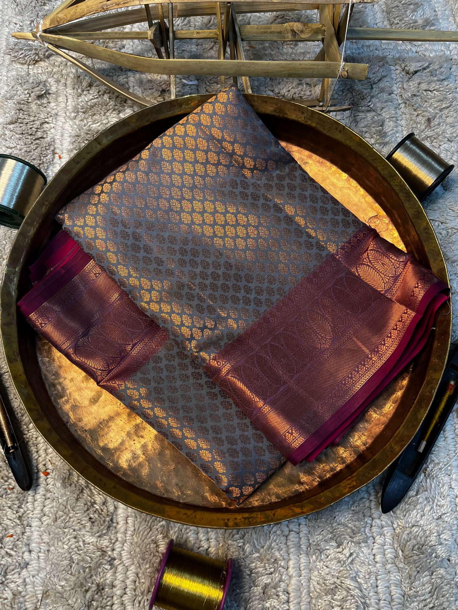 Eccentric zari weave Softsilk Banarasi saree