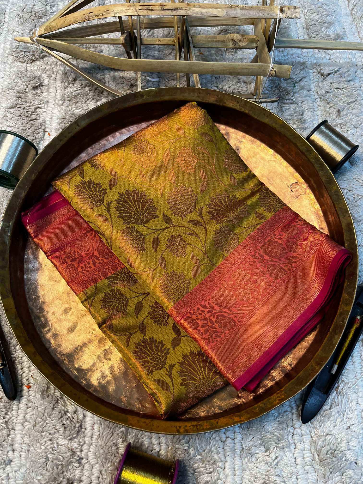 Eccentric zari weave Softsilk Banarasi saree