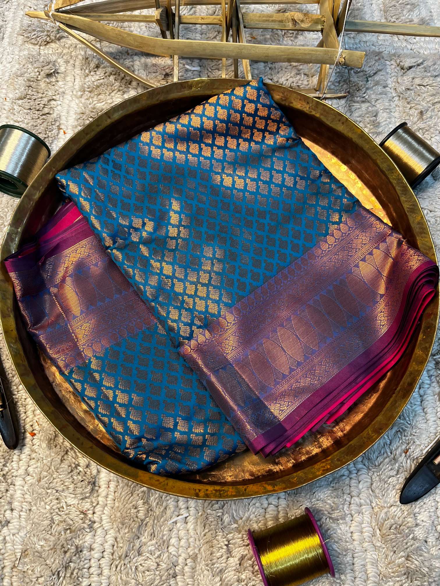 Eccentric zari weave Softsilk Banarasi saree