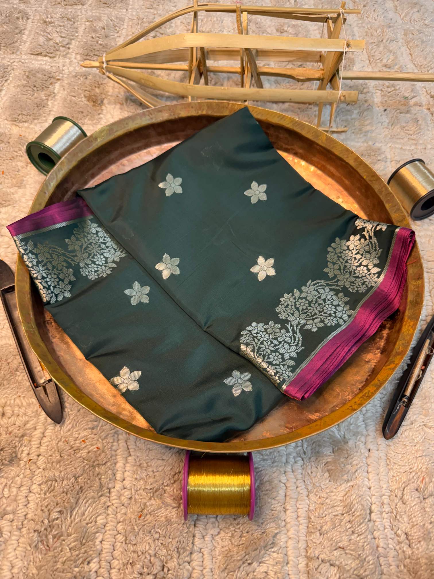 Eccentric zari weave Softsilk Heritage Banarasi saree