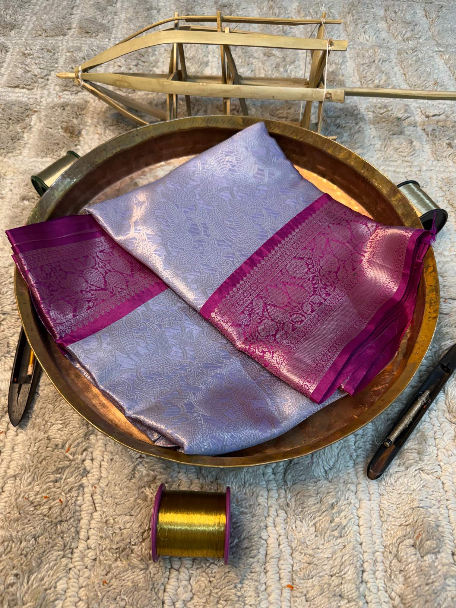 Eccentric zari weave Softsilk Banarasi saree