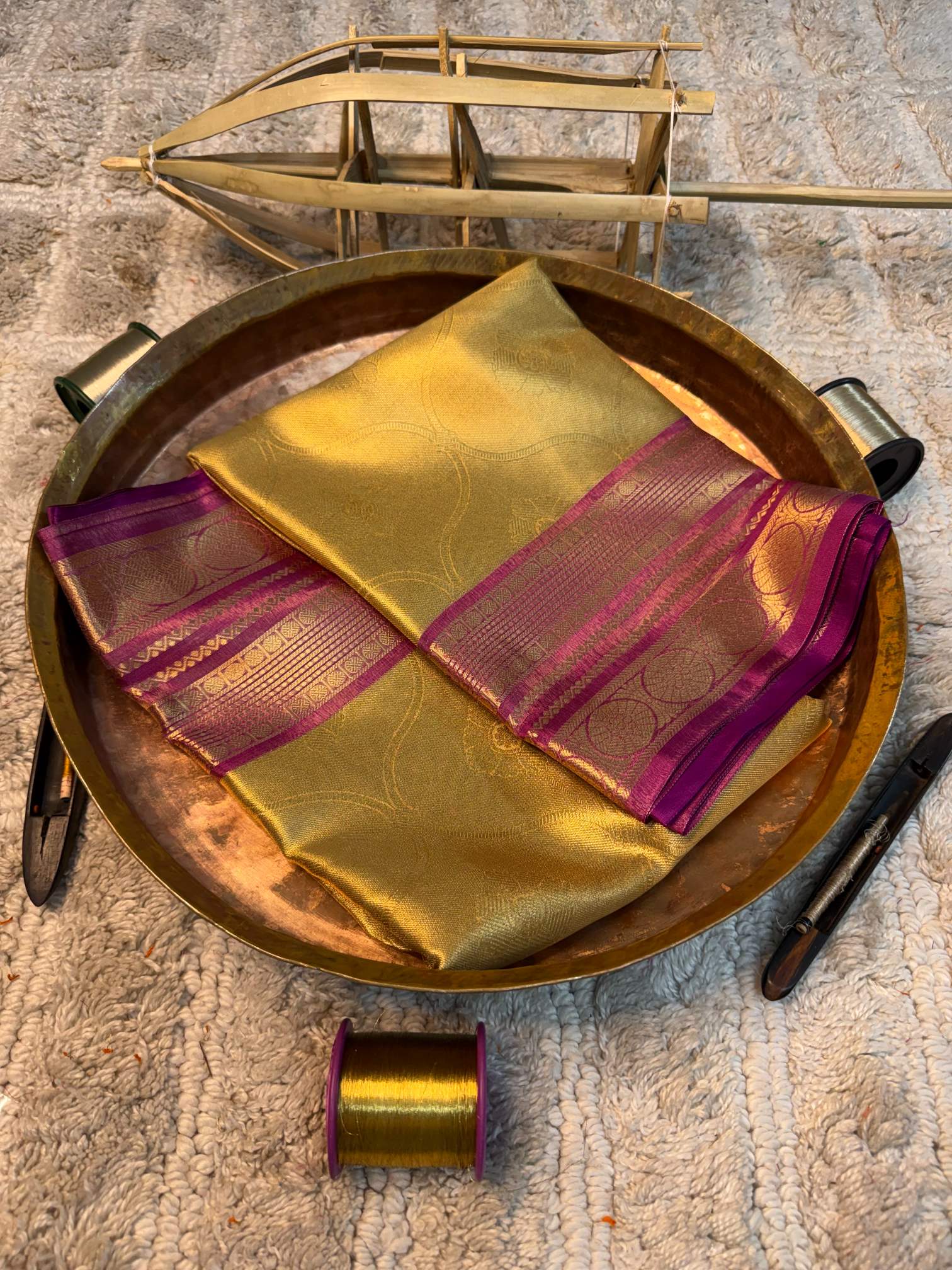 Eccentric zari weave Softsilk Banarasi saree