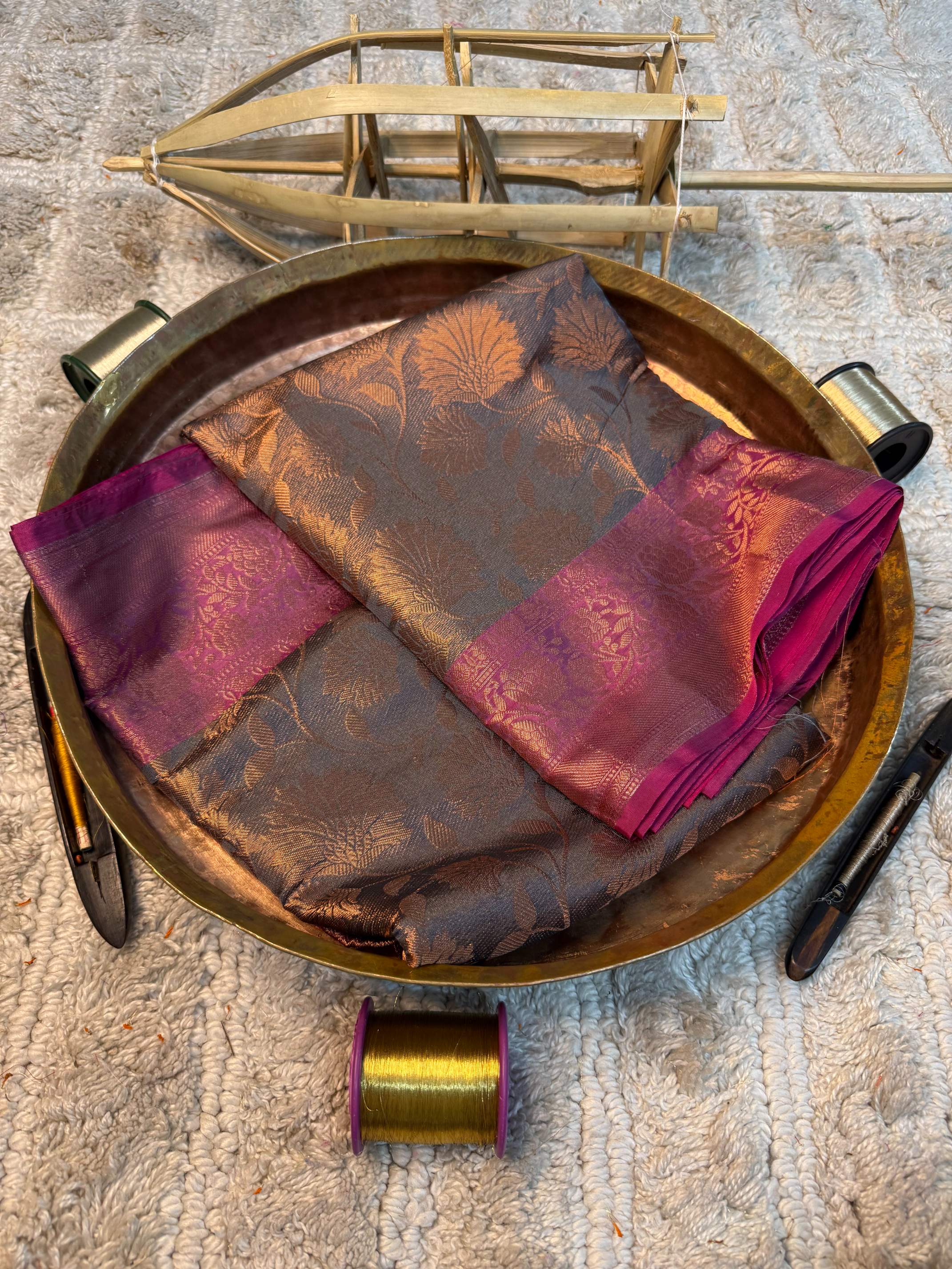 Eccentric zari weave Softsilk Banarasi saree