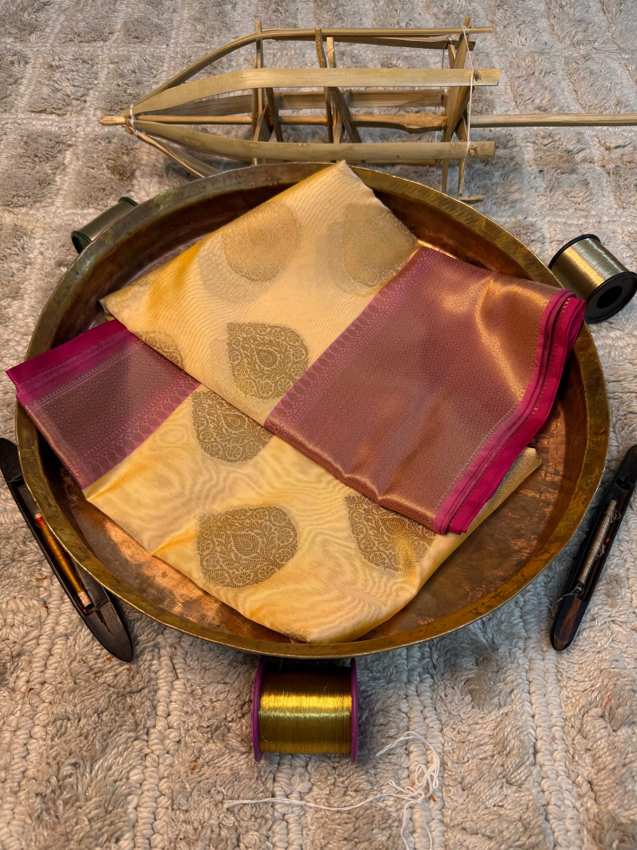 Eccentric zari weave Softsilk Banarasi saree