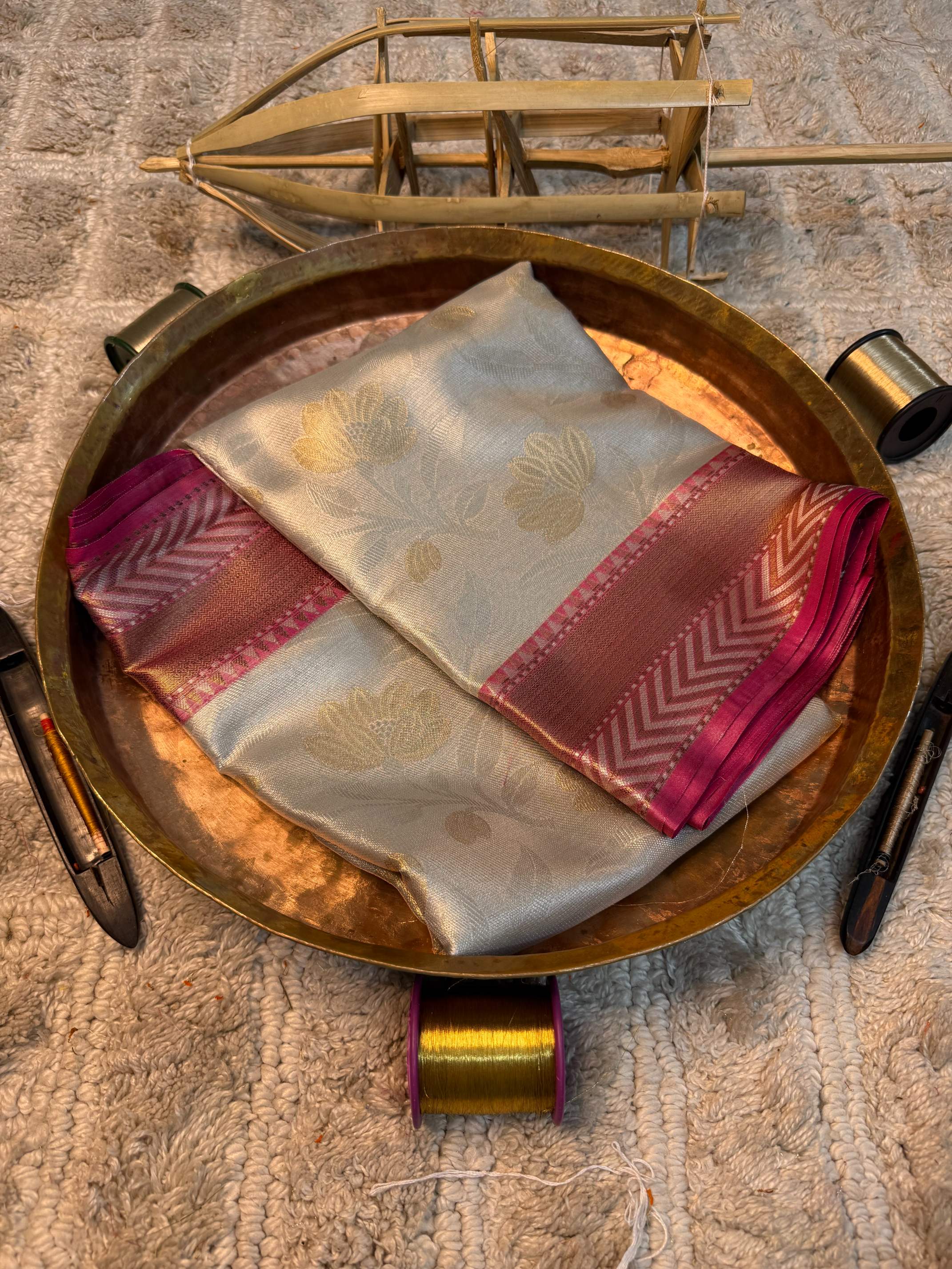 Eccentric zari weave Softsilk Banarasi saree
