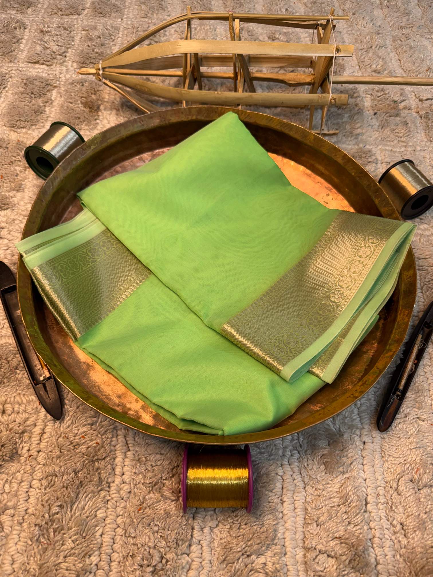 Eccentric zari weave Softsilk Banarasi saree