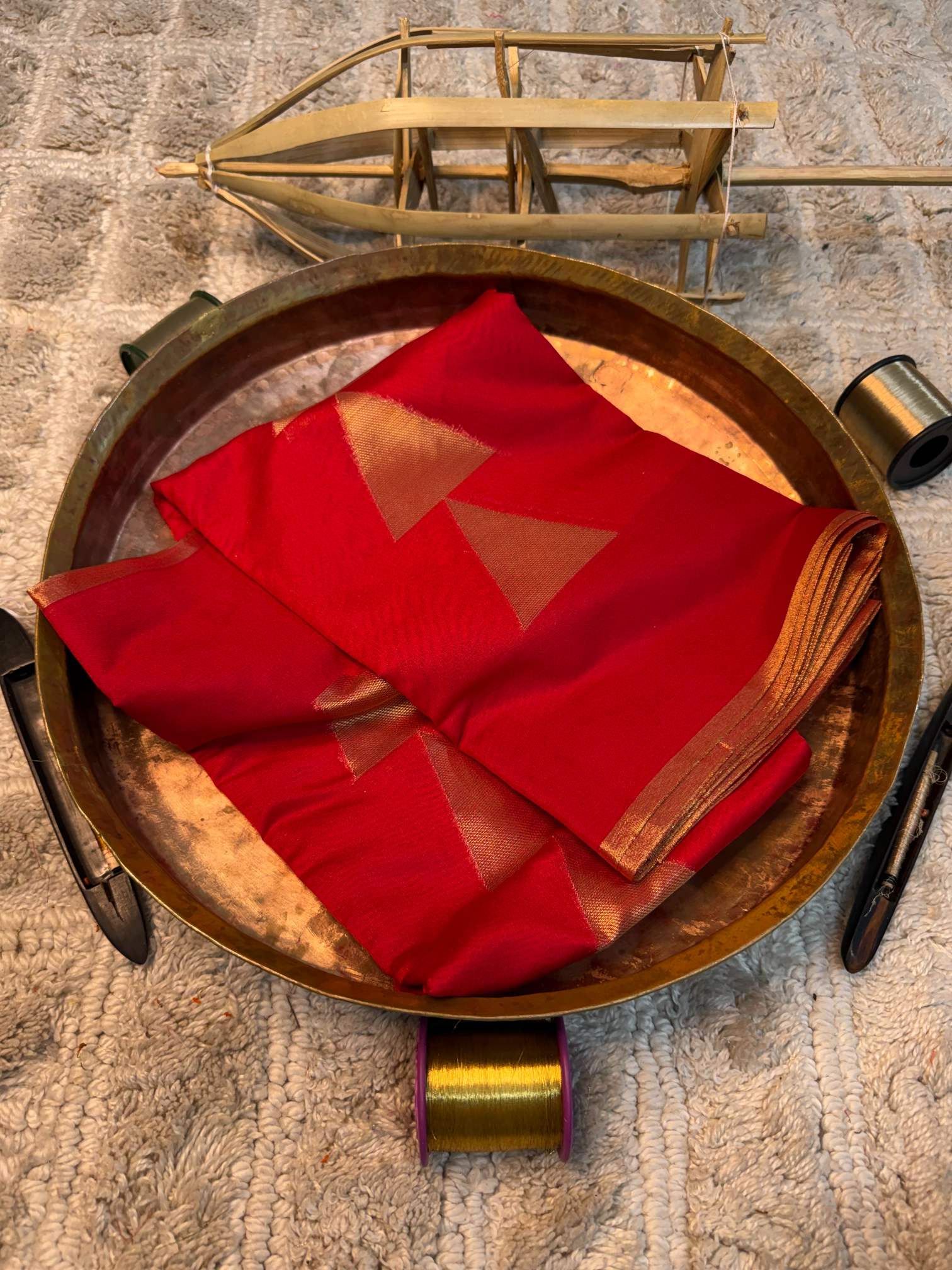 Eccentric zari weave Softsilk Banarasi saree