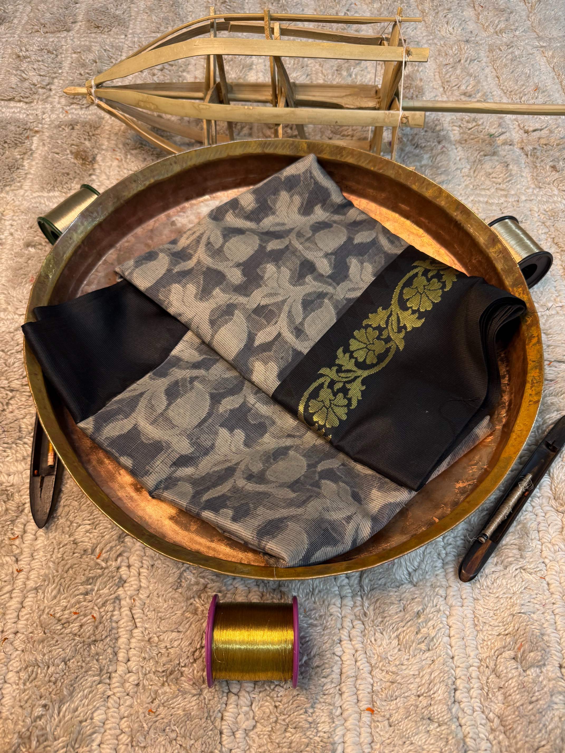 Eccentric zari weave Softsilk Banarasi saree