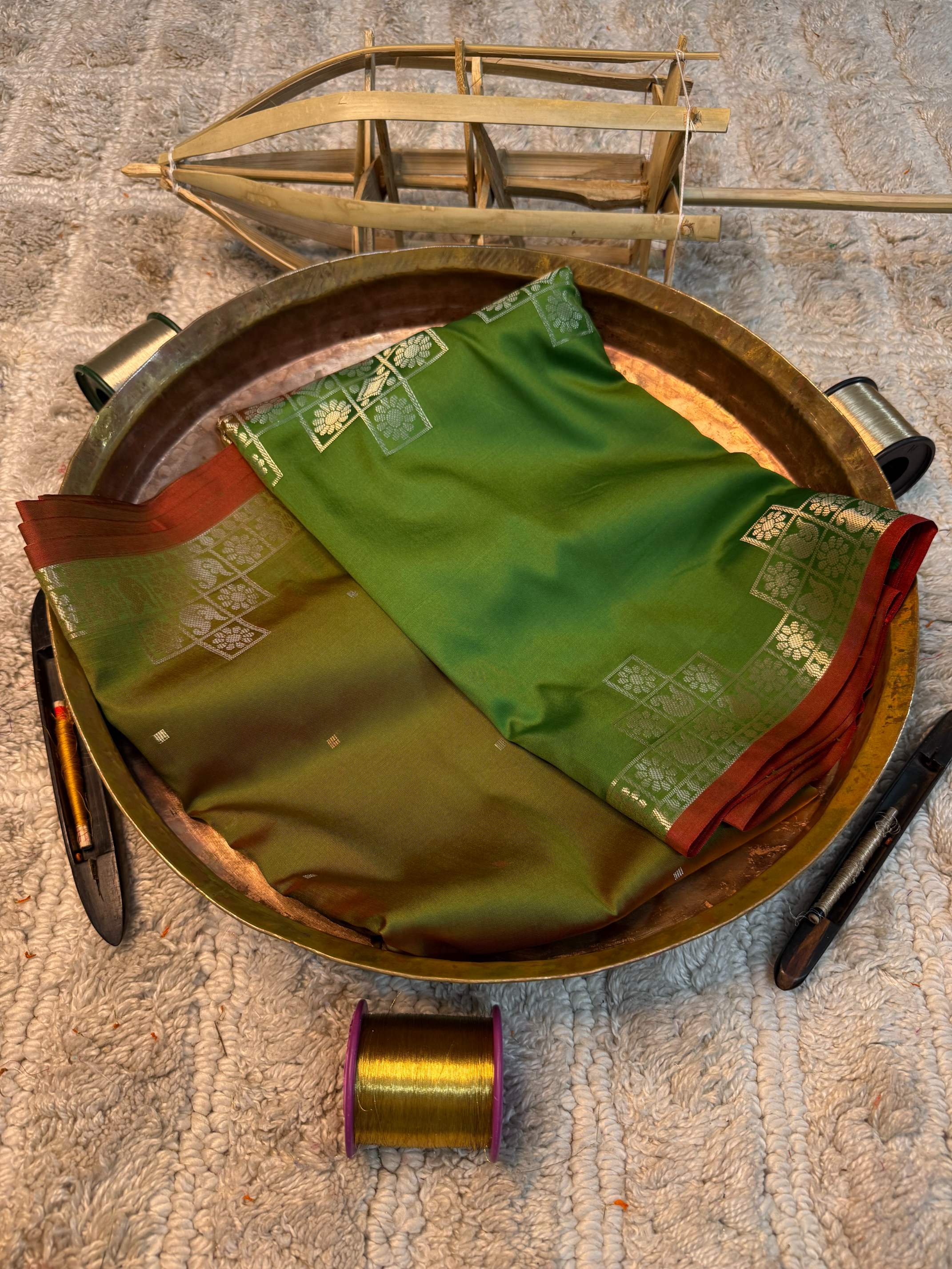 Eccentric zari weave Softsilk Banarasi saree