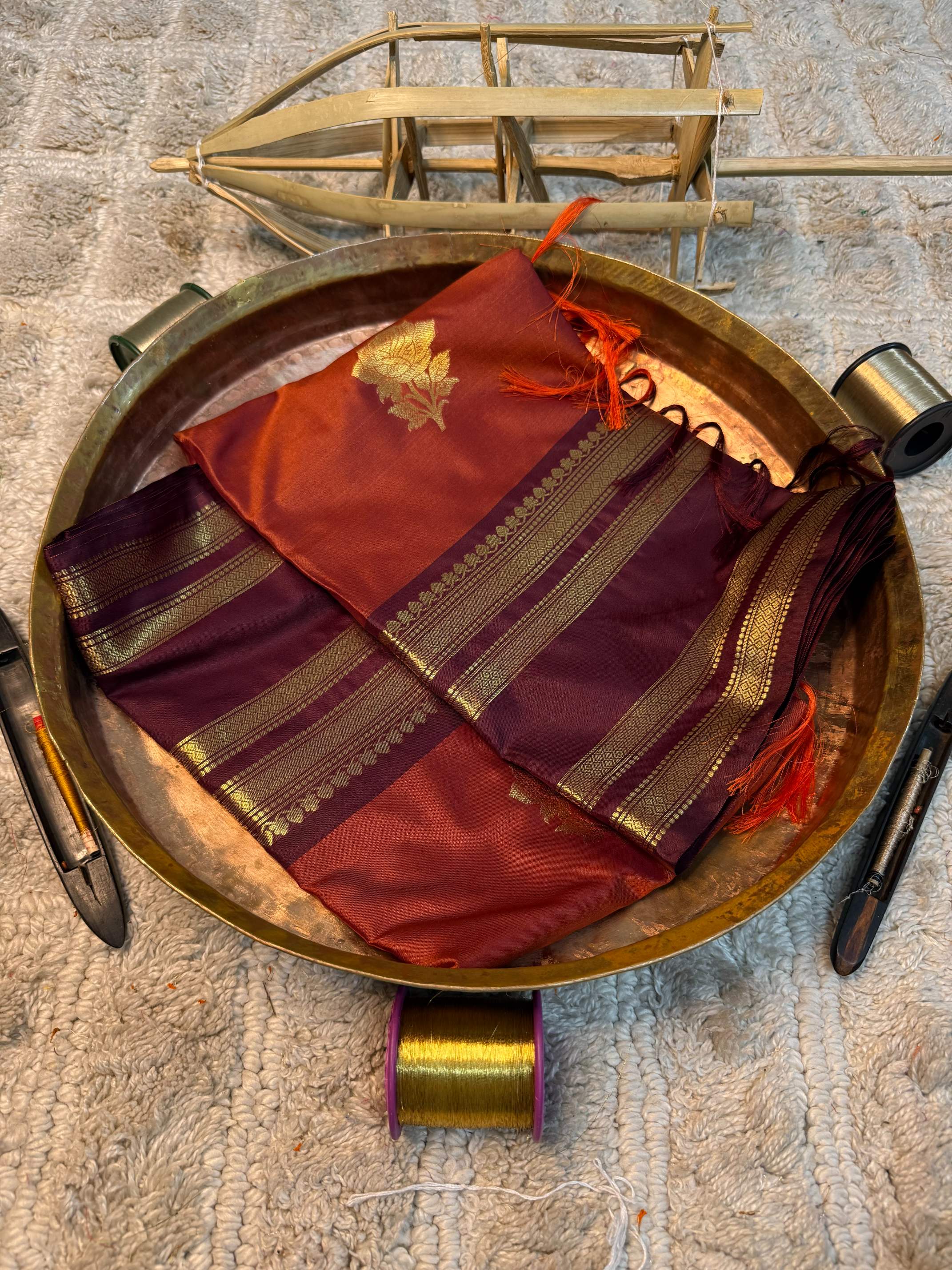 Eccentric zari weave Softsilk Heritage Banarasi saree