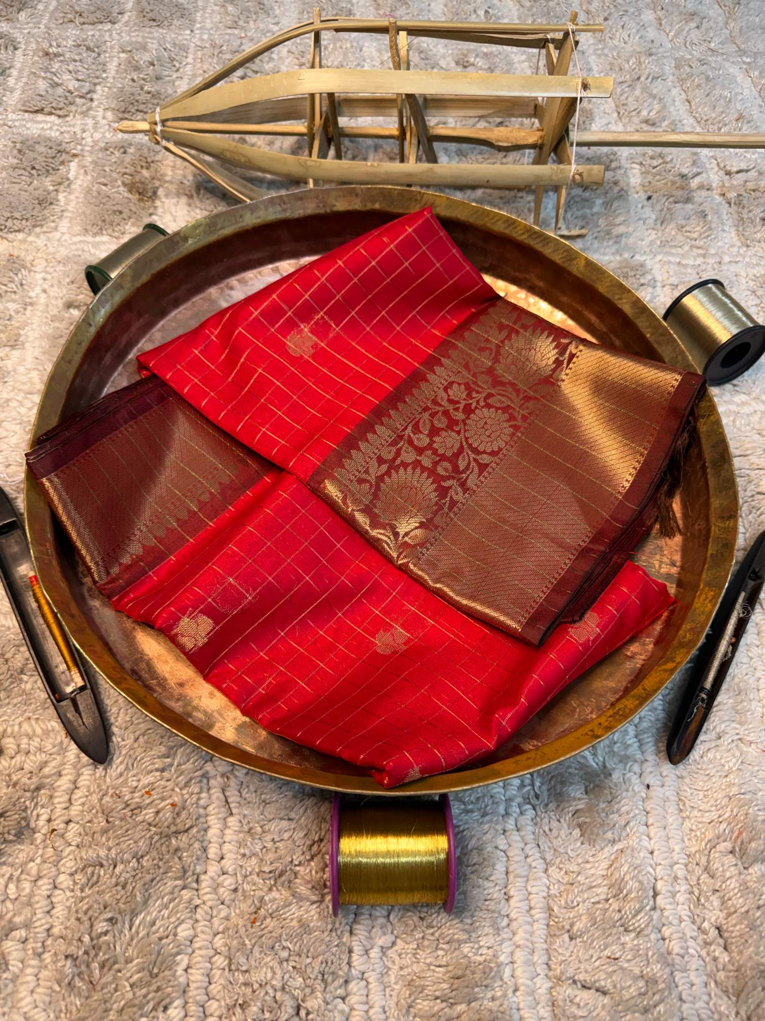 Eccentric zari weave Softsilk Banarasi saree