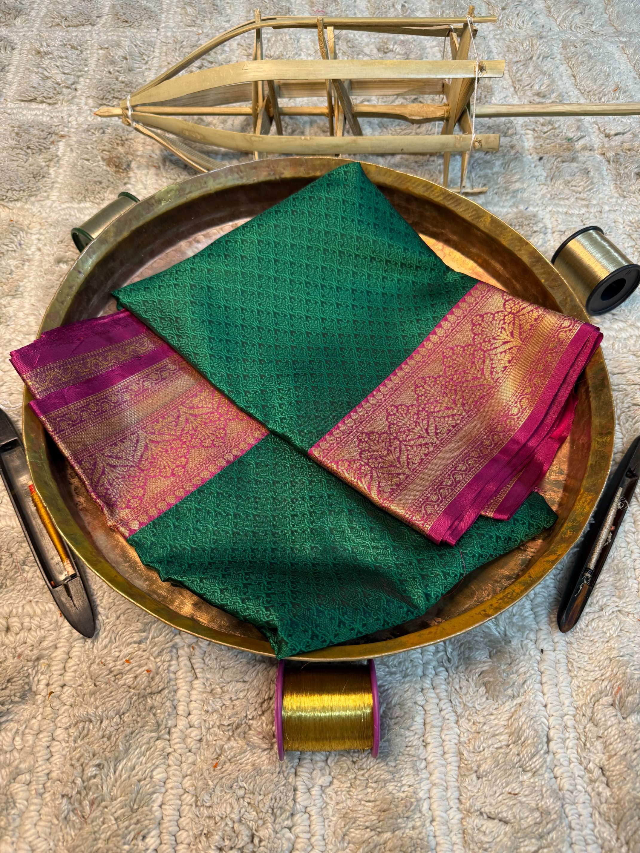 Eccentric zari weave Softsilk Banarasi saree
