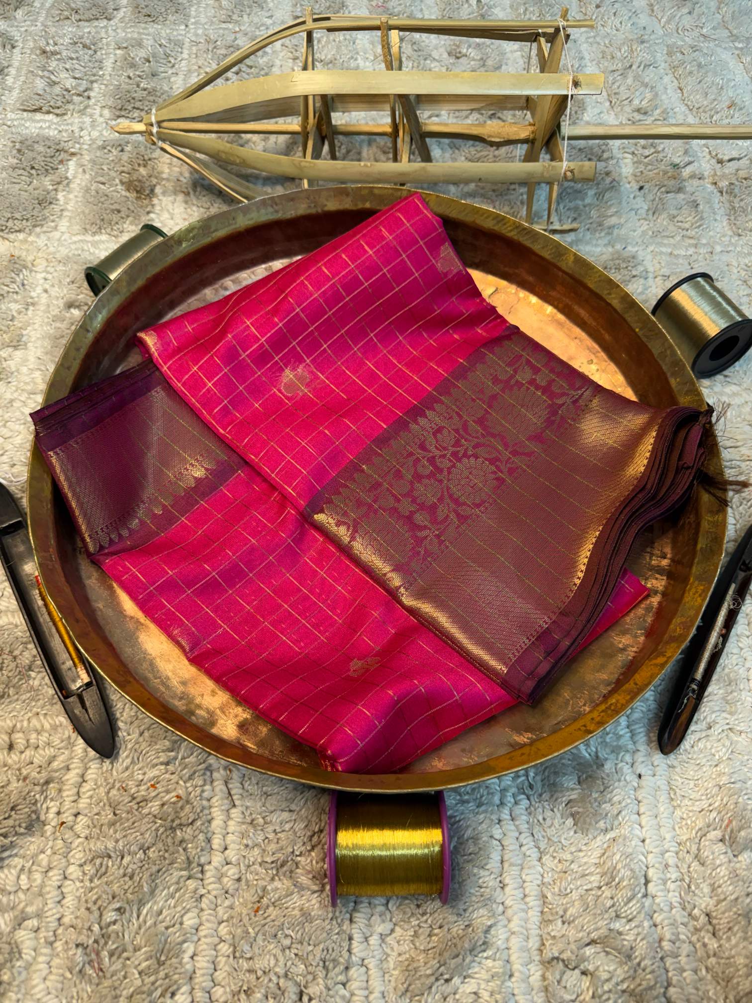 Eccentric zari weave Softsilk Banarasi saree
