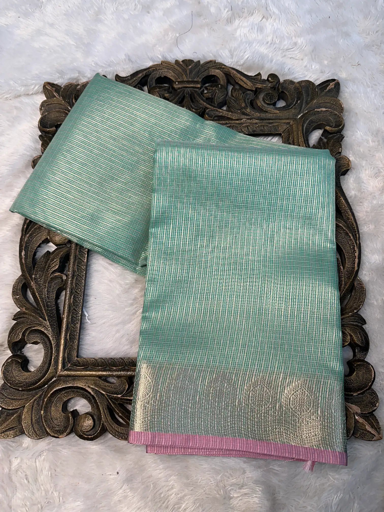 Contemporary Weave Kora Tissue Silk Banarasi Saree