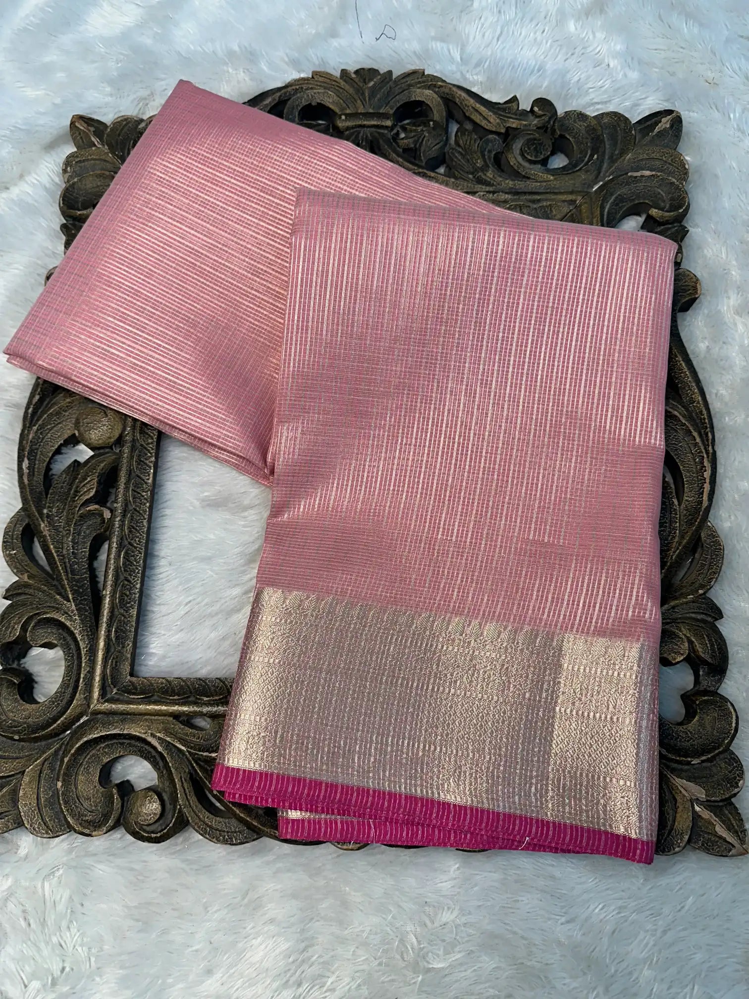 Contemporary Weave Kora Tissue Silk Banarasi Saree