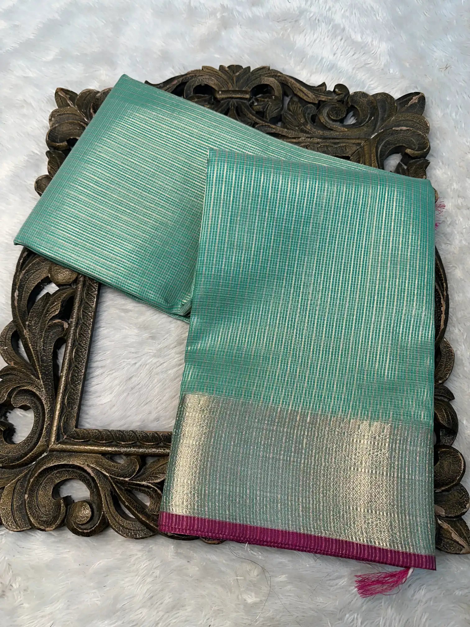 Contemporary Weave Kora Tissue Silk Banarasi Saree