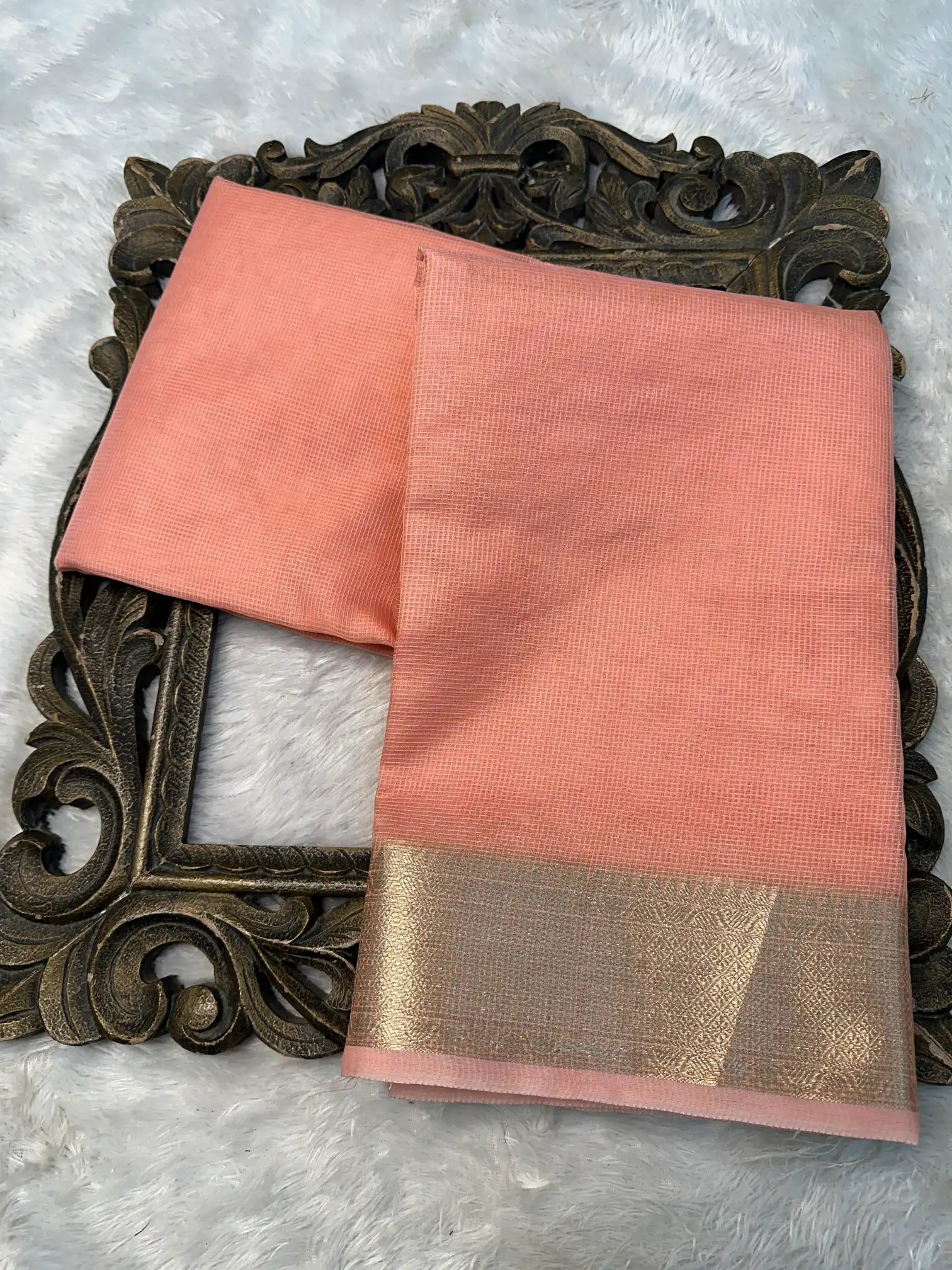 Contemporary Weave Kora Tissue Silk Banarasi Saree
