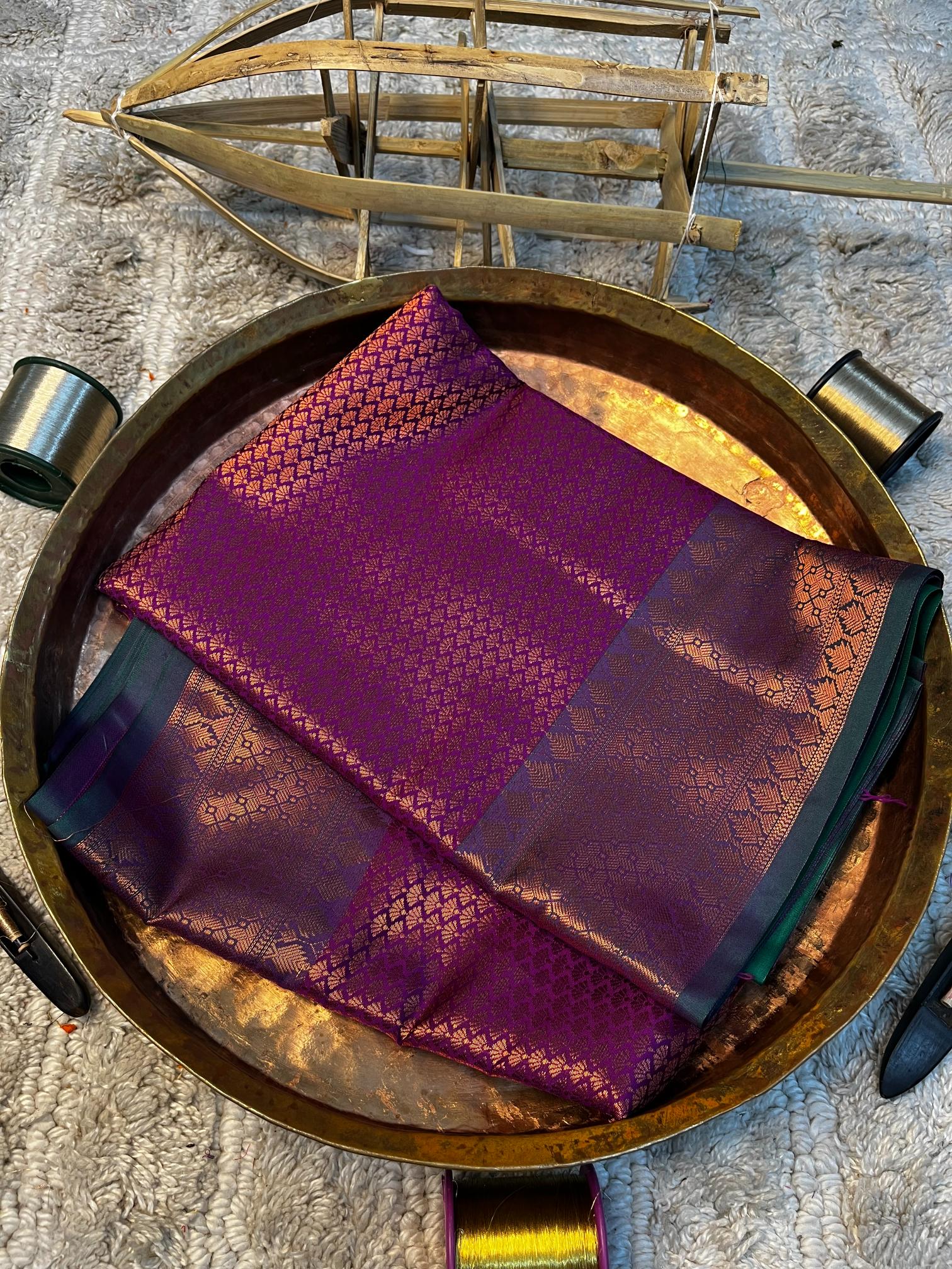 Eccentric zari weave Softsilk Banarasi saree