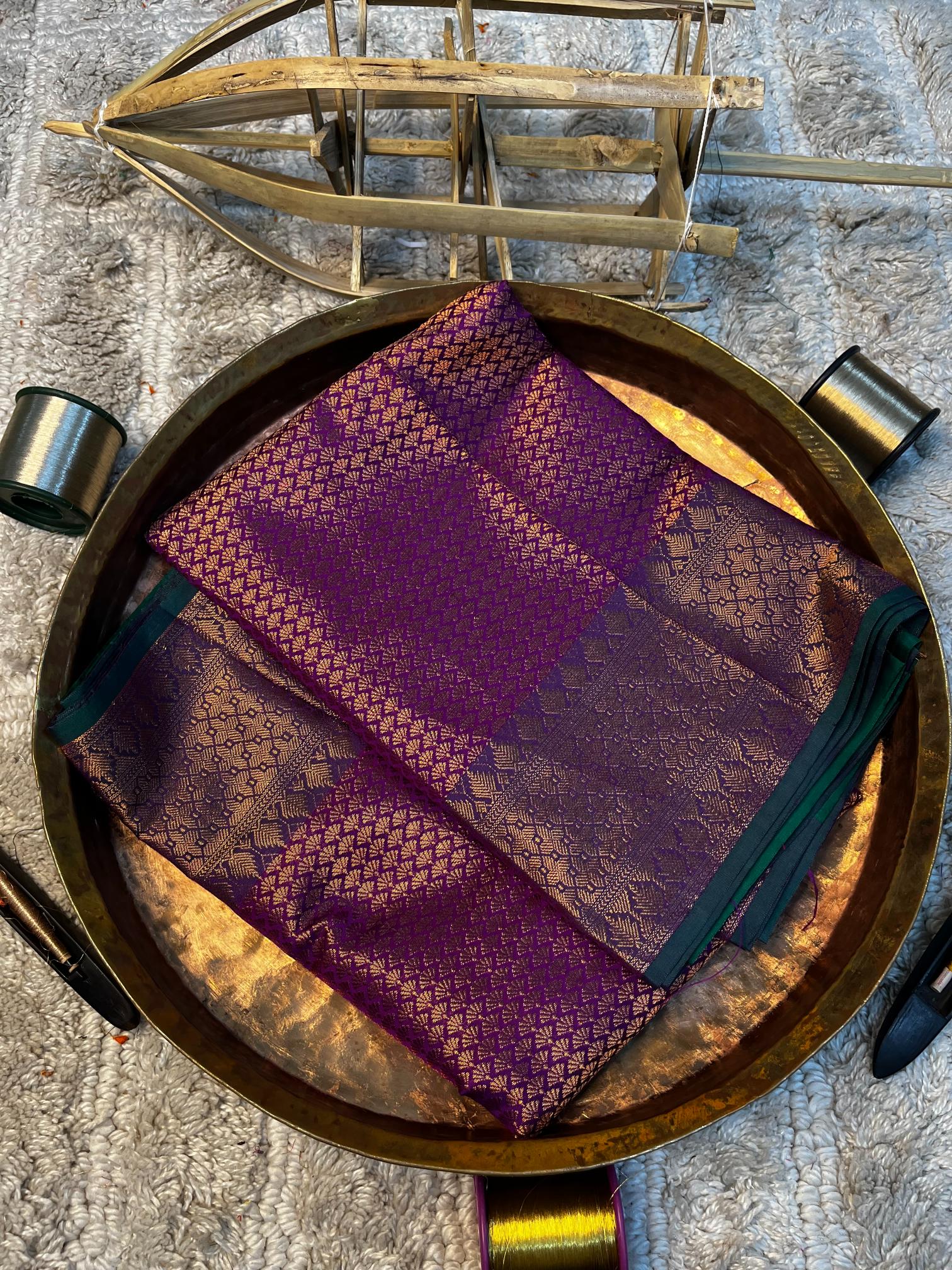 Eccentric zari weave Softsilk Heritage Banarasi saree