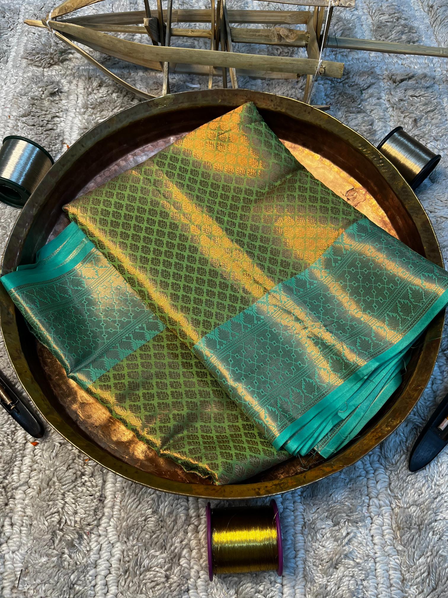 Eccentric zari weave Softsilk Heritage Banarasi saree