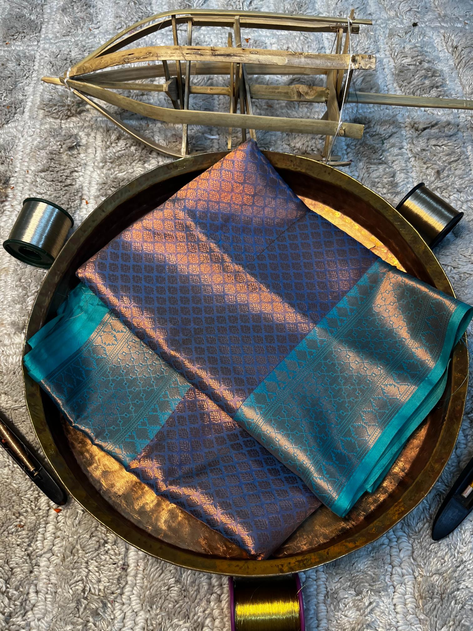 Eccentric zari weave Softsilk Banarasi saree