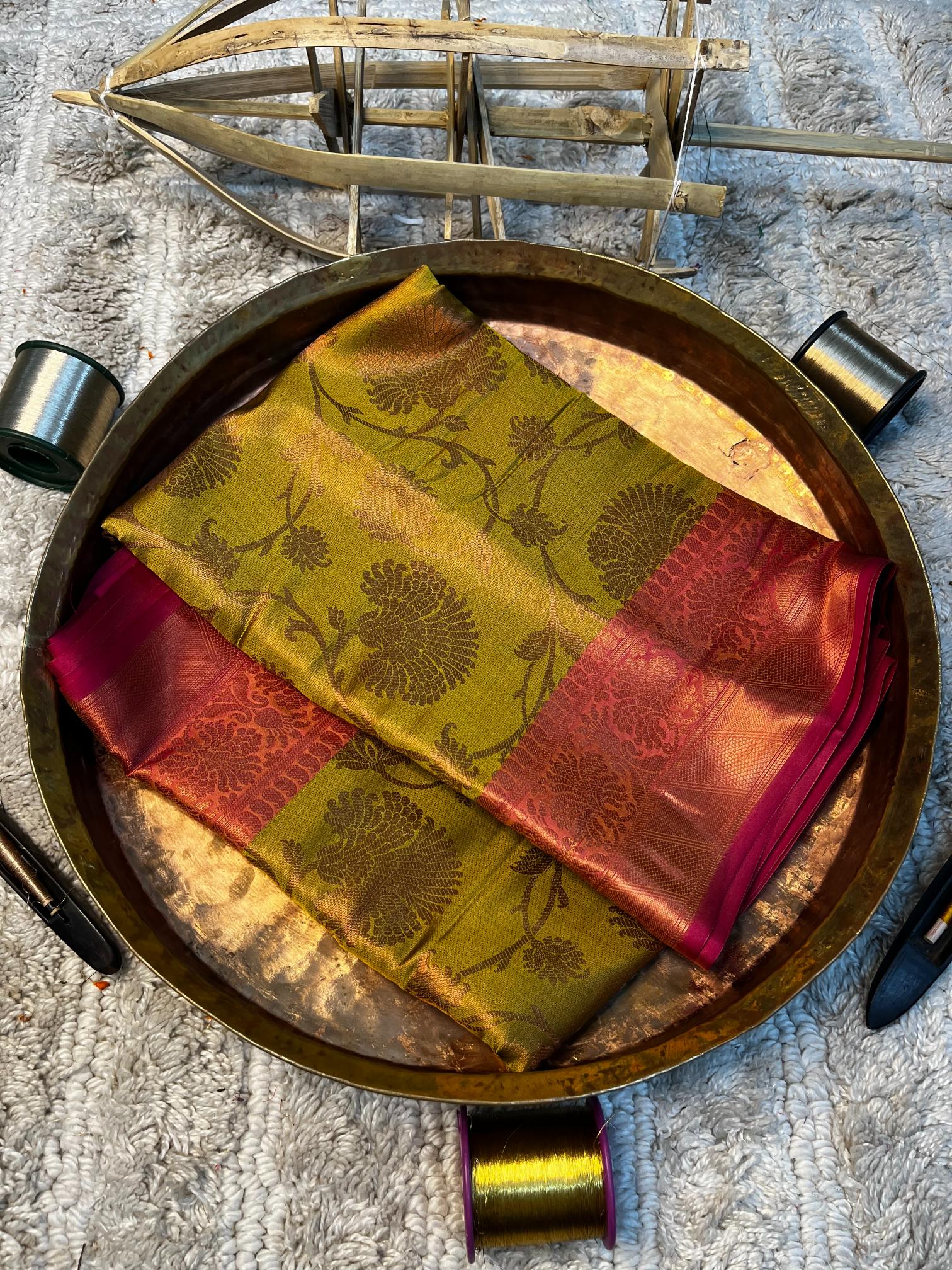 Eccentric zari weave Softsilk Banarasi saree