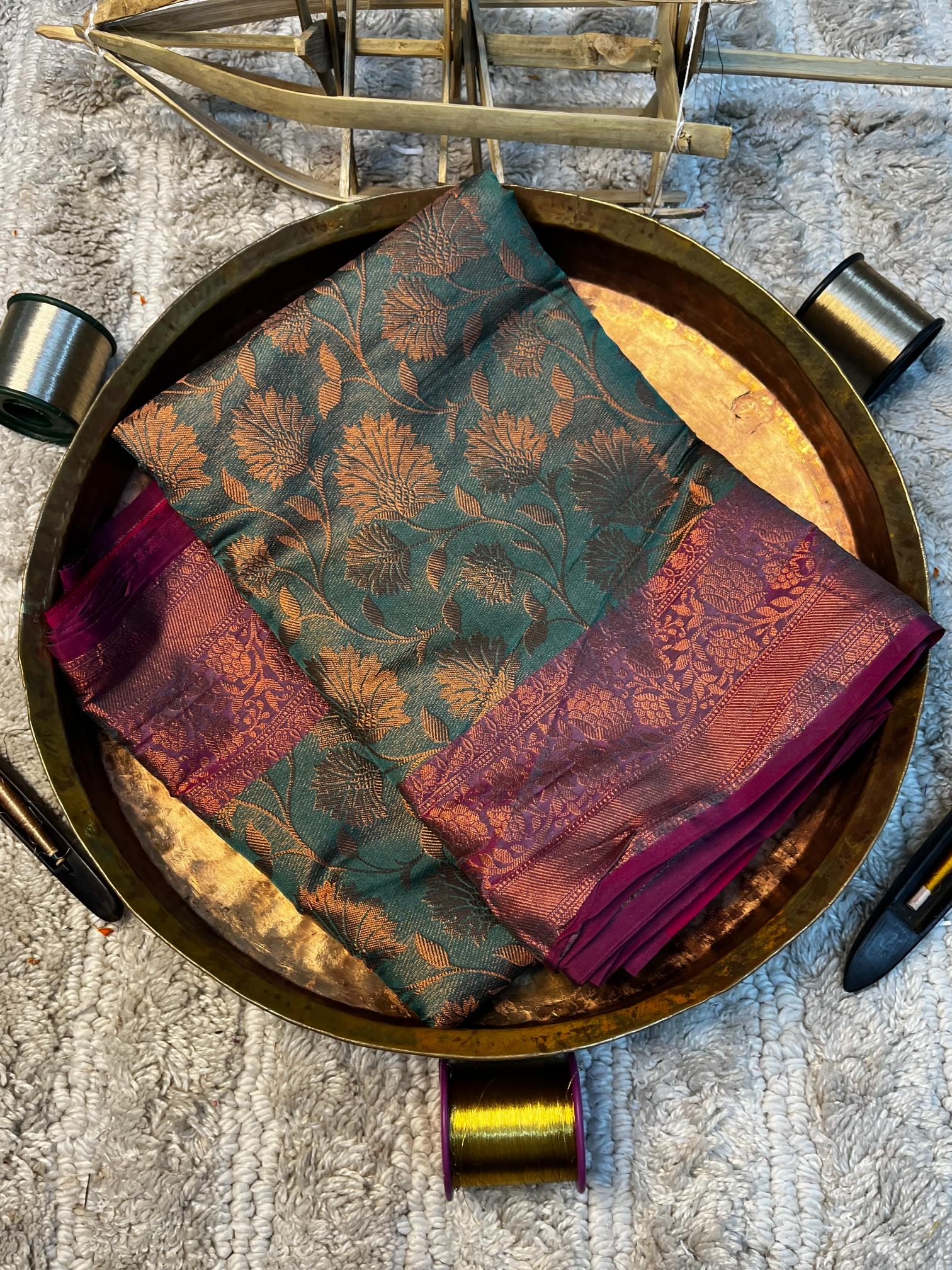 Eccentric zari weave Softsilk Banarasi saree