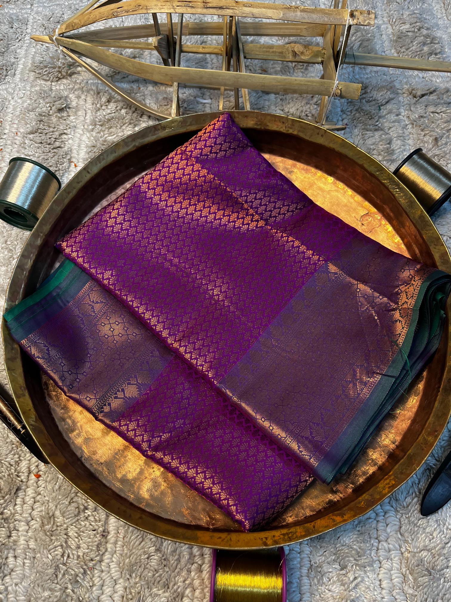 Eccentric zari weave Softsilk Banarasi saree
