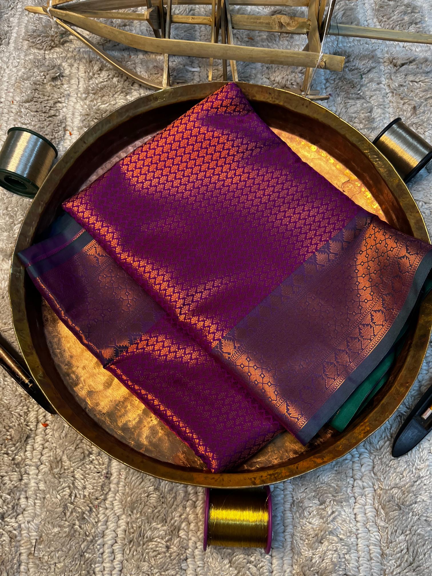 Eccentric zari weave Softsilk Banarasi saree